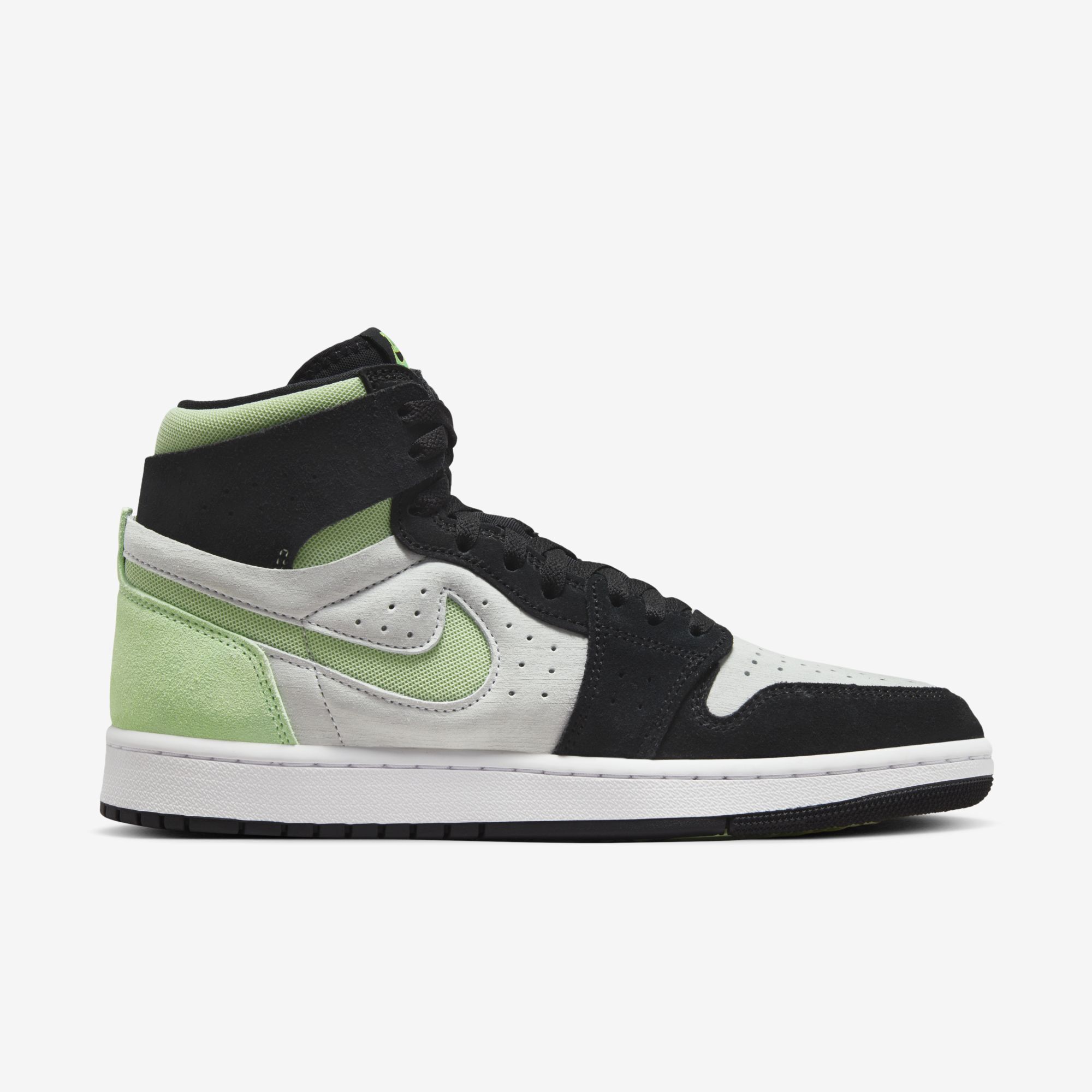 Air Jordan 1 Zoom Comfort 2, Blanco/Negro/Pulpa dulce/Verde vapor, hi-res