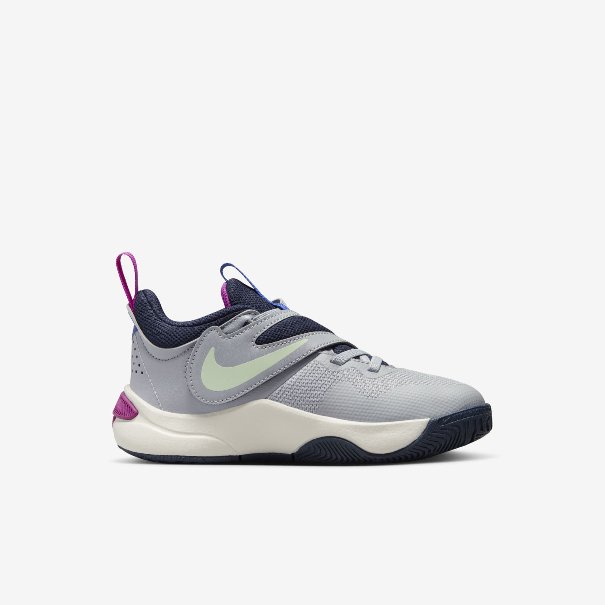 Nike Team Hustle D 11 SE, Gris Lobo/Verde Vapor-Obsidiana, hi-res