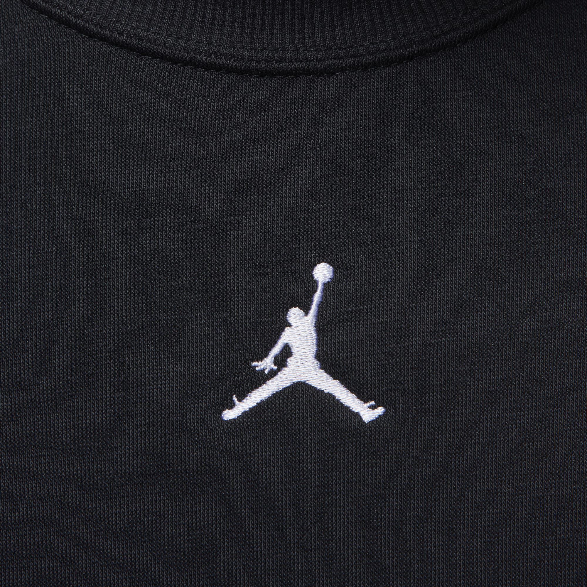 Jordan Brooklyn Fleece, Negro/Blanco, hi-res