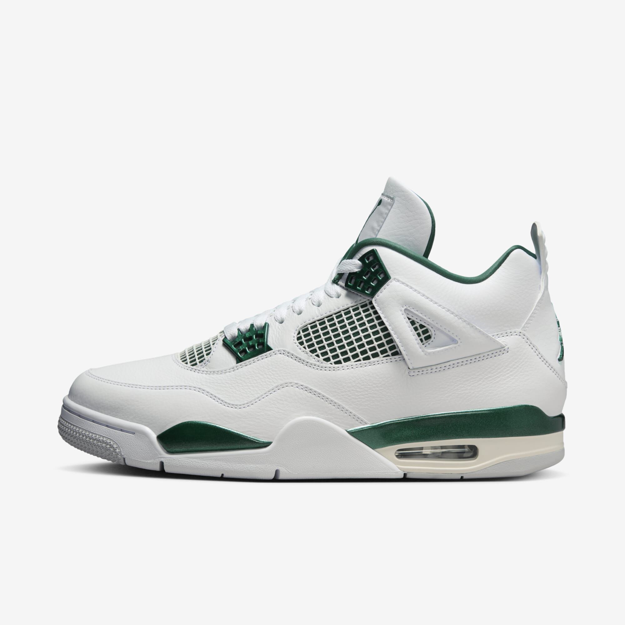 Air Jordan 4 Retro "Oxidized Green", Blanco/Blanco/Gris Neutro/Verde Oxidado, hi-res