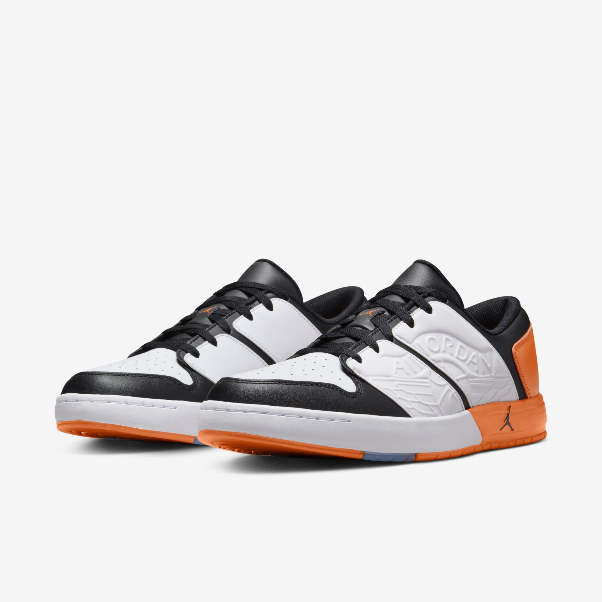 Jordan Nu Retro 1 Low, Blanco/Naranja Magma-Negro, hi-res