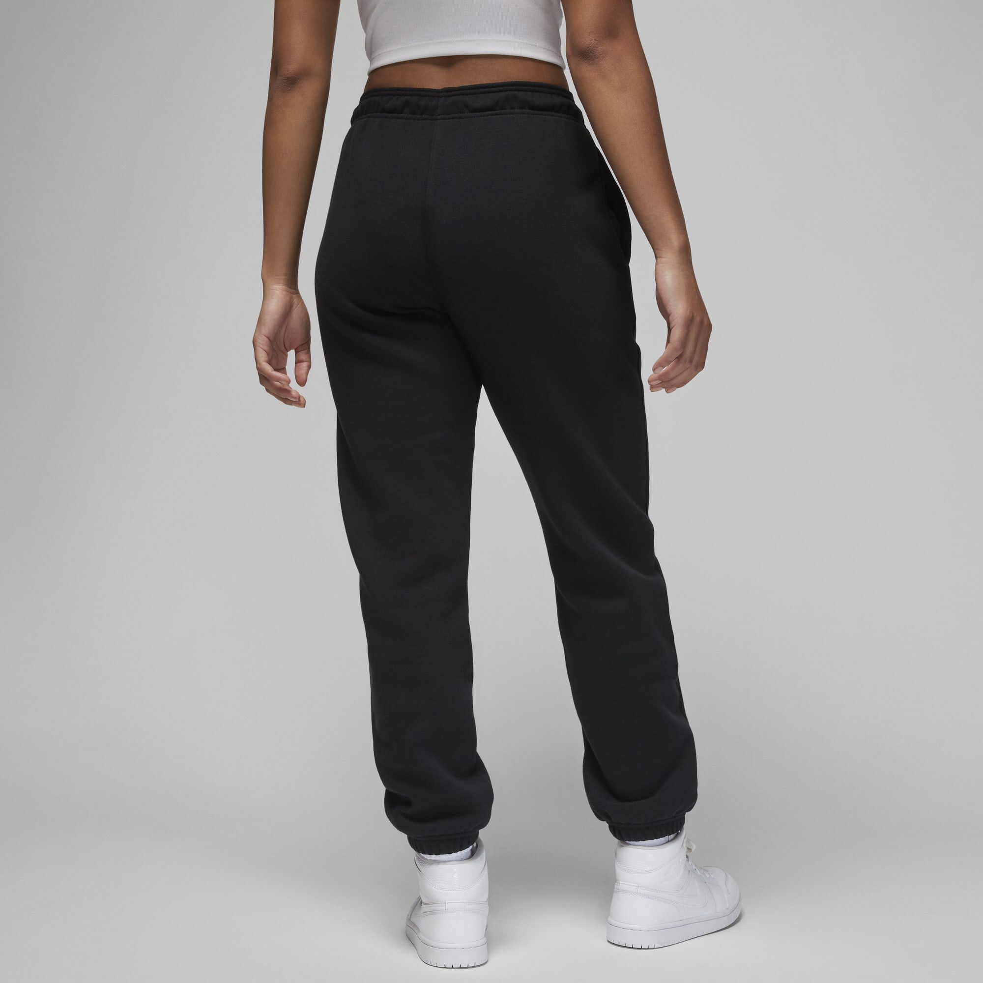 Jordan Brooklyn Fleece, Negro/Blanco, hi-res