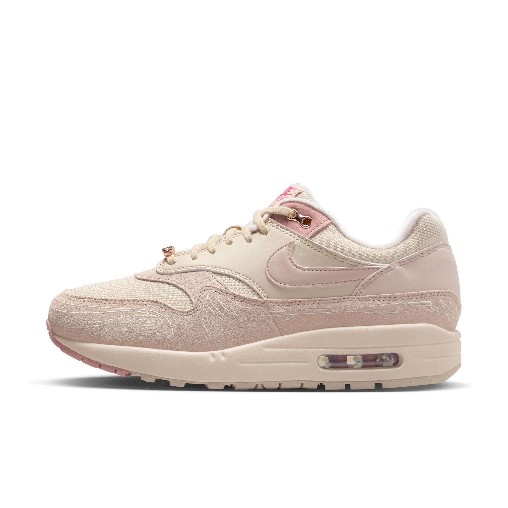 Nike Air Max 1 x Serena Williams Design Crew, Beige Particular/Rosa Óxido-Hueso Claro, hi-res