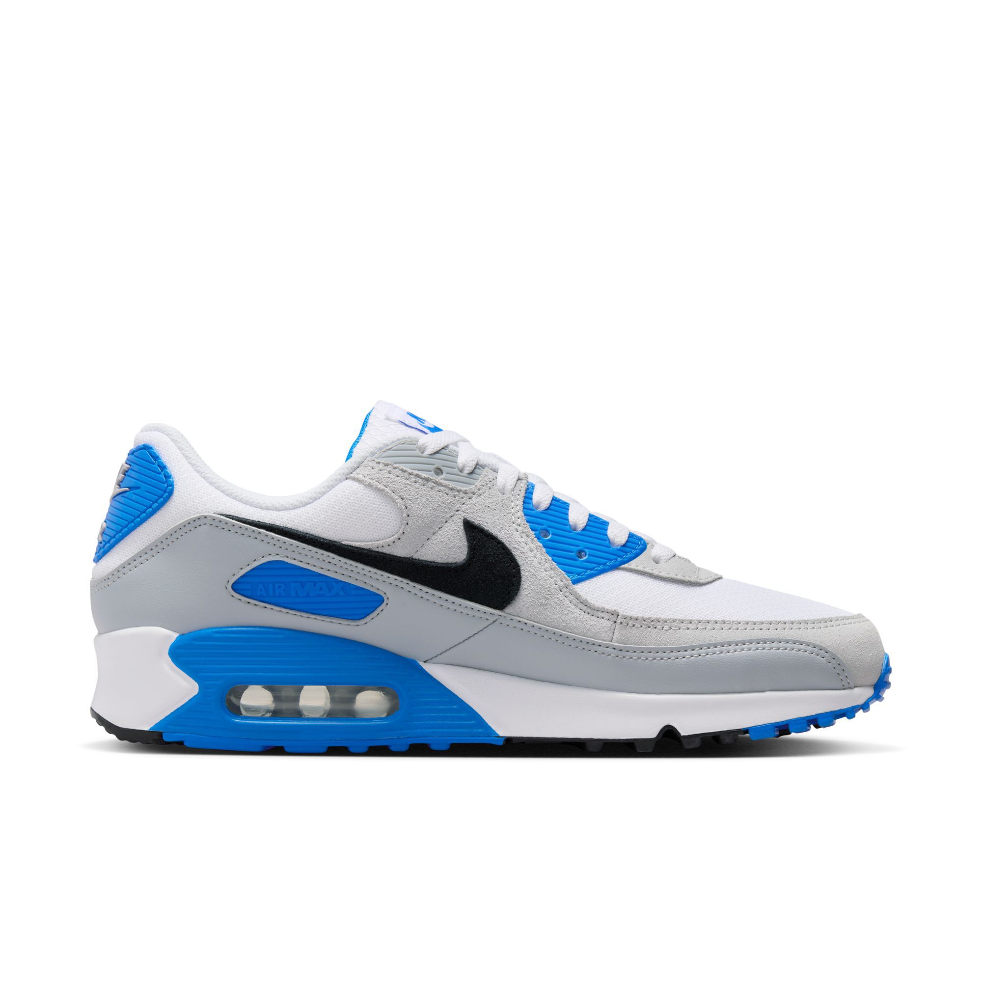 Nike Air Max 90, Blanco/Azul foto/Platino puro/Negro, hi-res