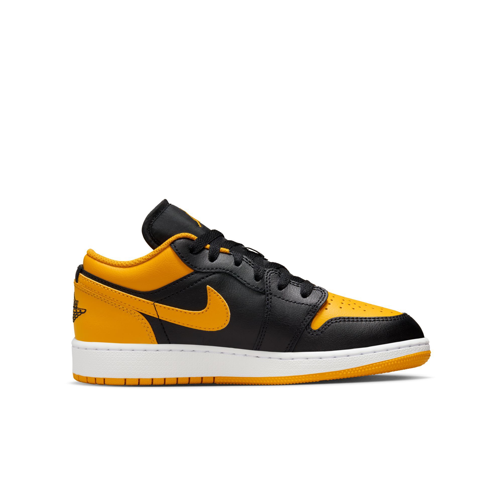 Air Jordan 1 Low, Negro/Blanco/Amarillo ocre, hi-res