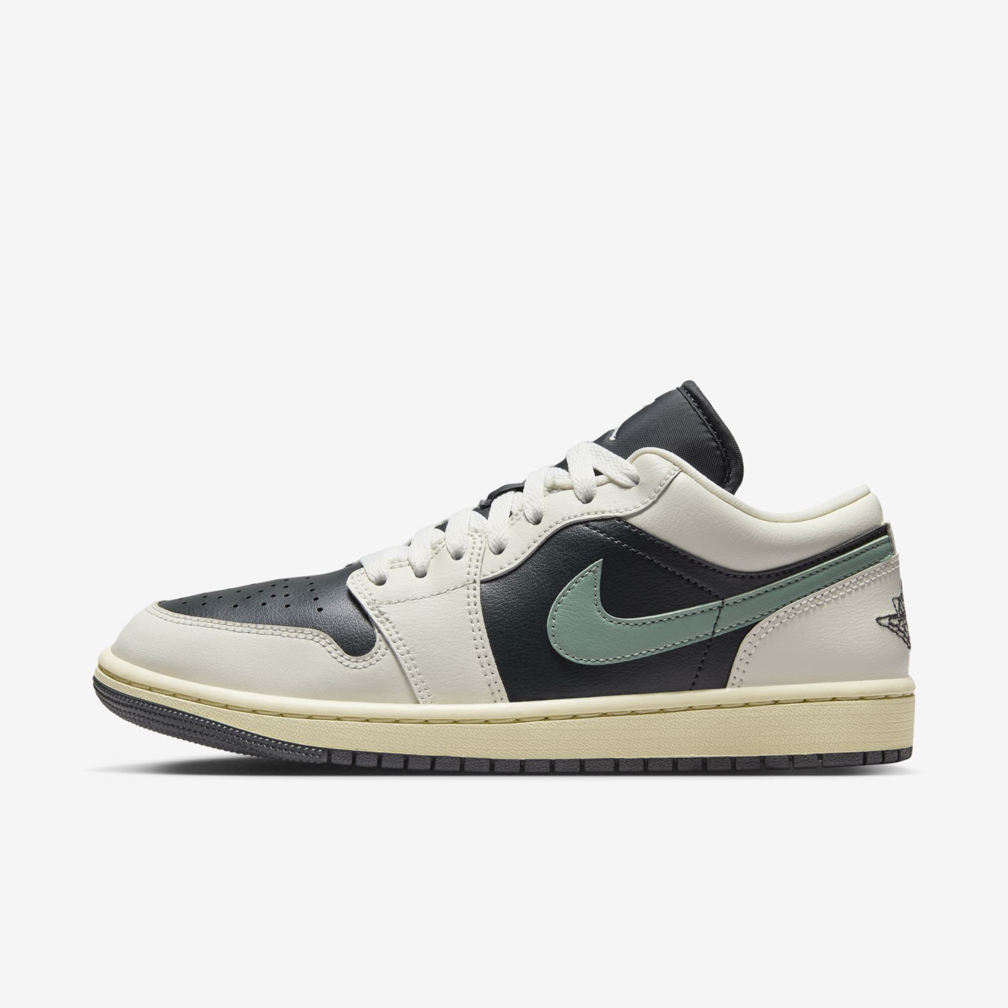 Air Jordan 1 Low, Antracita/Vela/Arena Legend/Jade Smoke, hi-res