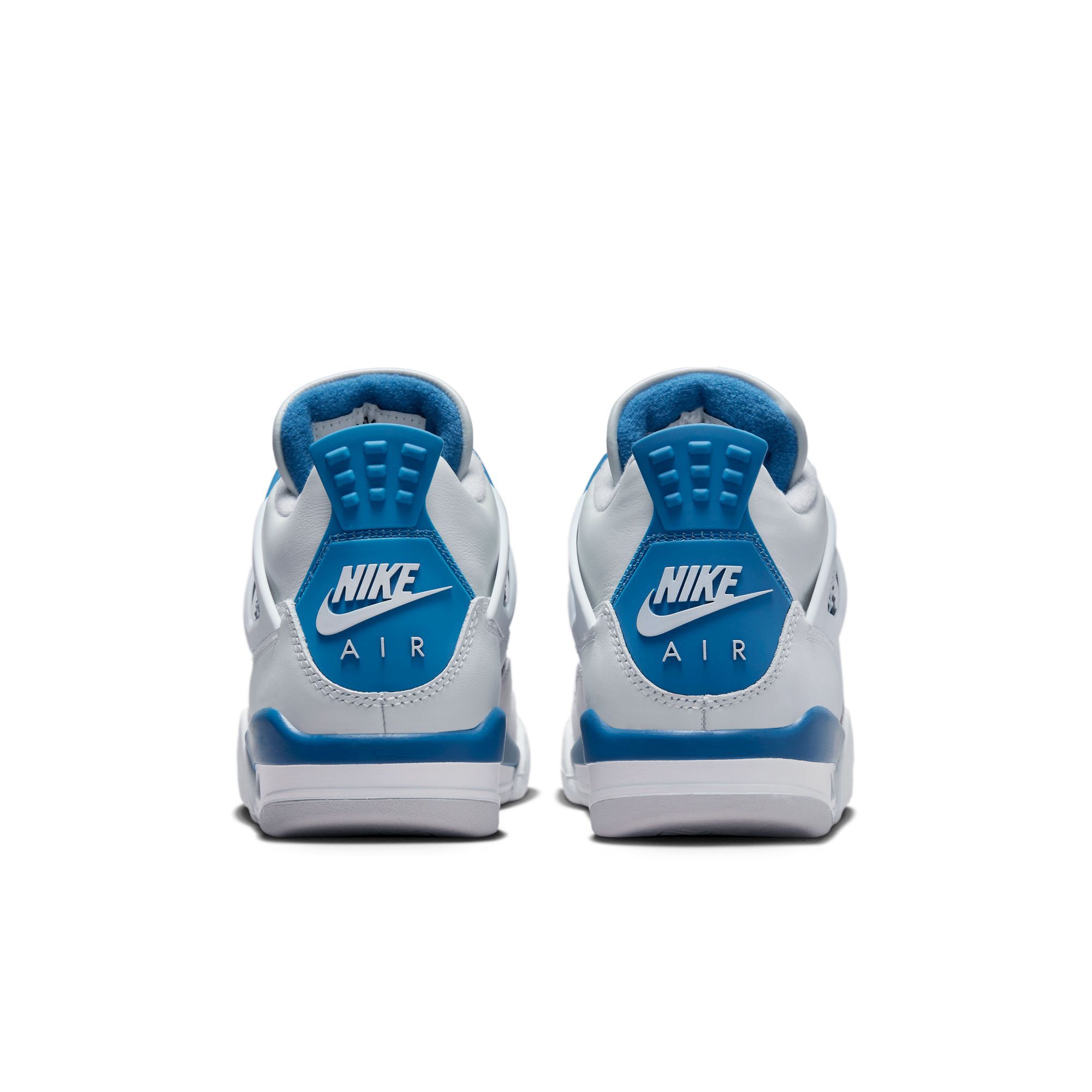 Air Jordan 4 Retro, Blanco Roto/Azul Militar-Gris Neutro, hi-res