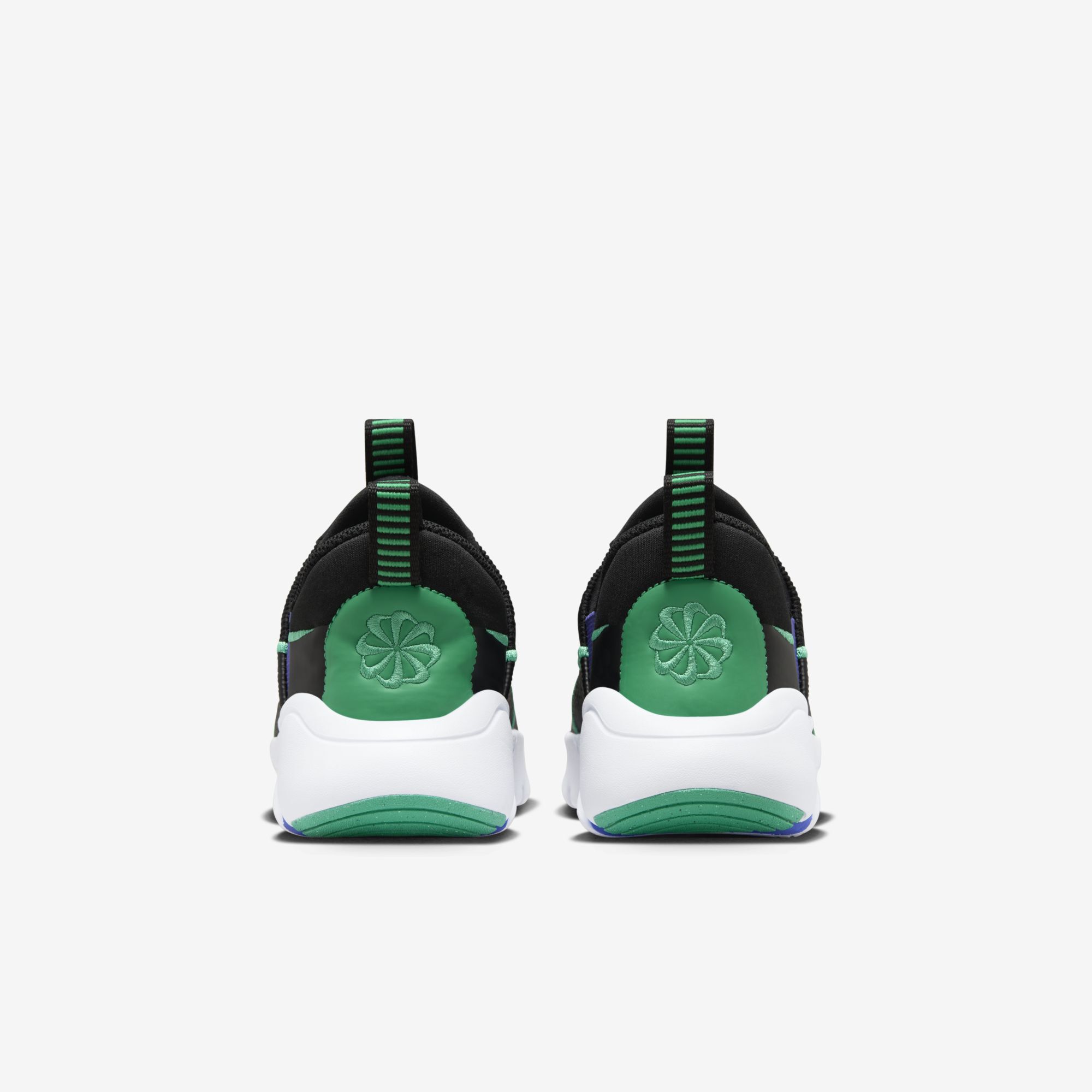 Nike Flex Plus 2, Negro/Verde Estadio-Blanco-Violeta Persa, hi-res