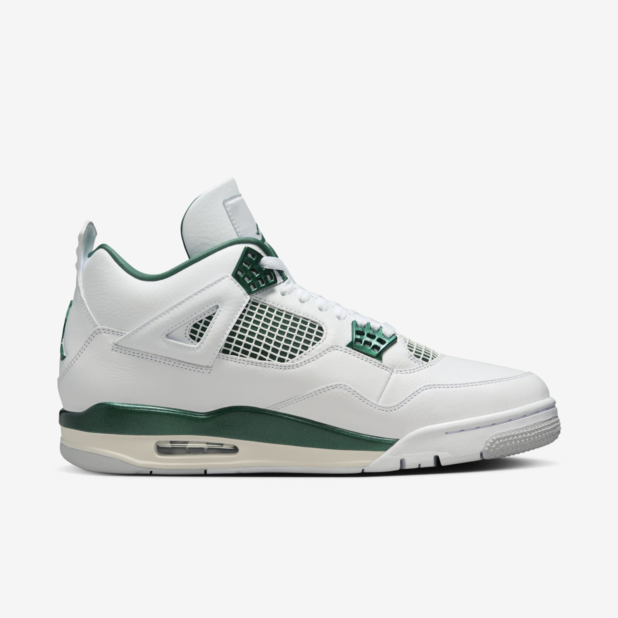 Air Jordan 4 Retro "Oxidized Green", Blanco/Blanco/Gris Neutro/Verde Oxidado, hi-res