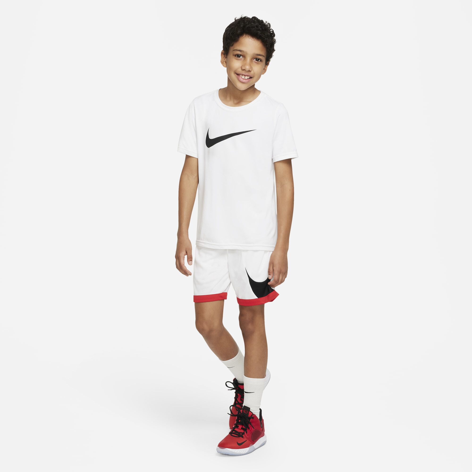 Nike Dri-FIT, Blanco/Rojo Universidad/Rojo Universidad/Negro, hi-res