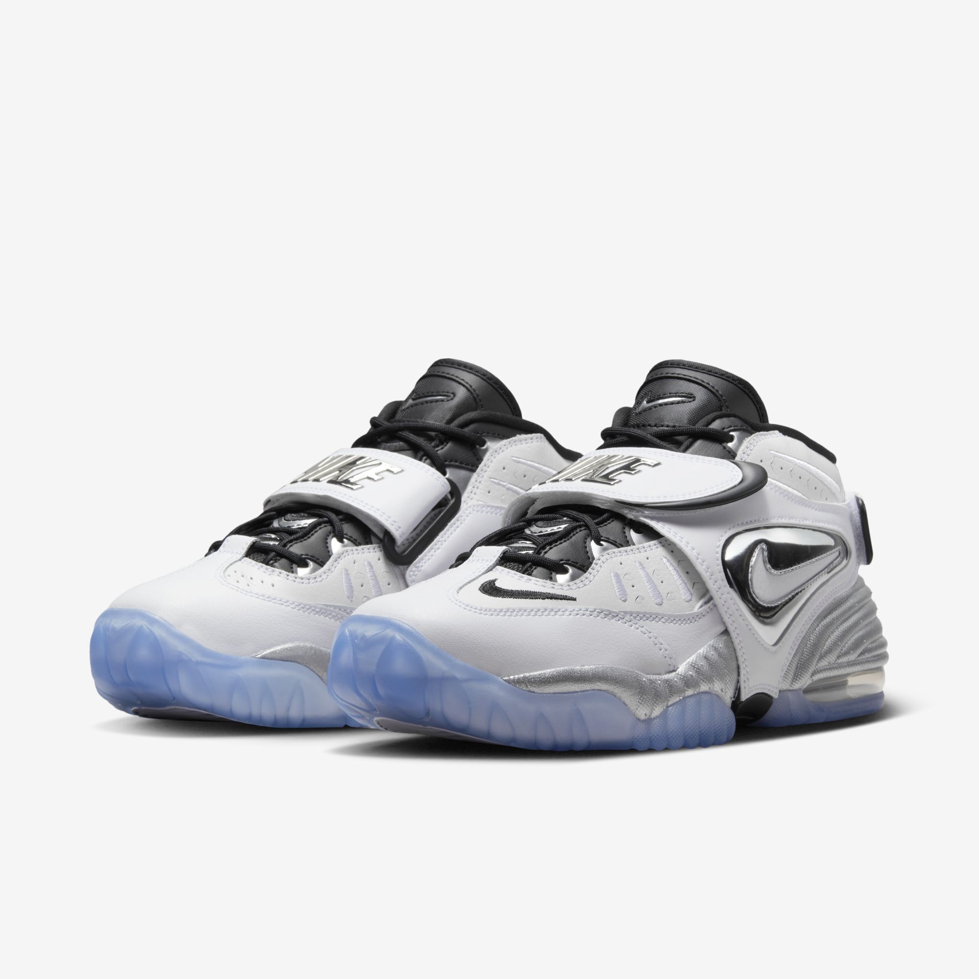 Nike Air Adjust Force 2023, Blanco/Negro/Transparente/Plata metalizado, hi-res