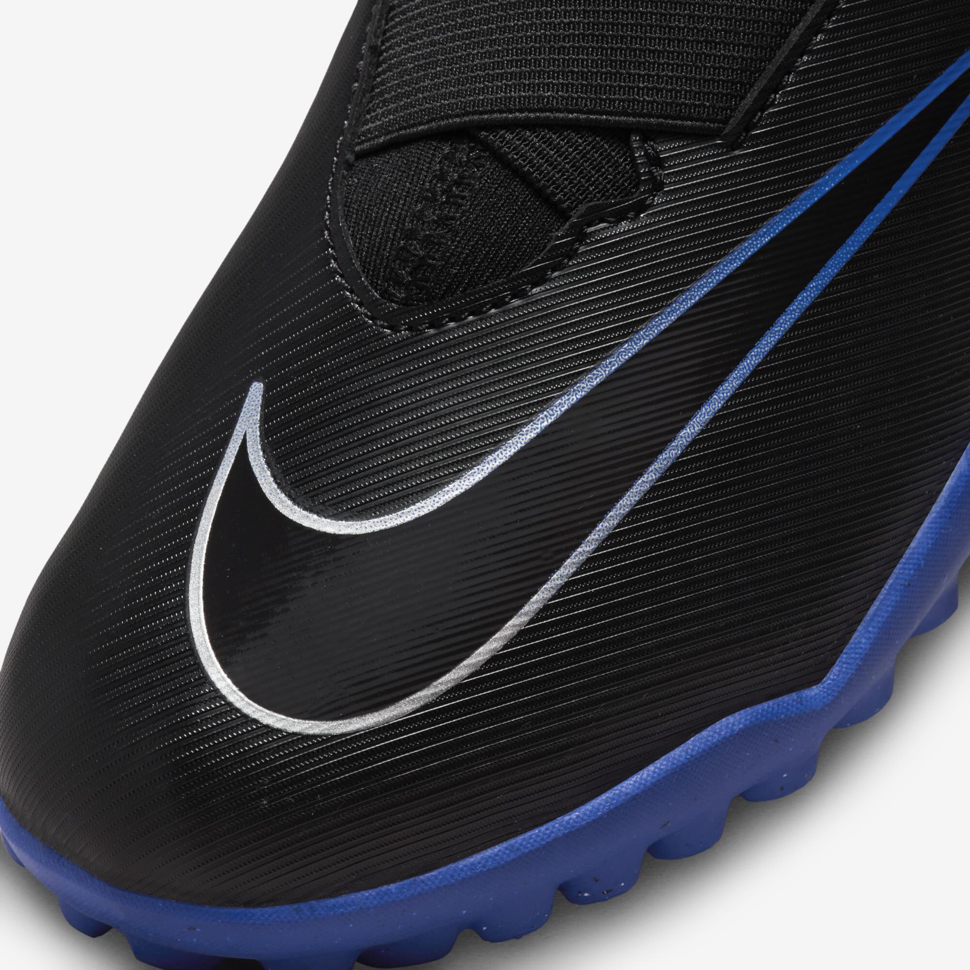 Nike Jr. Mercurial Superfly 9 Academy, Negro/Hiperroyal/Cromo, hi-res