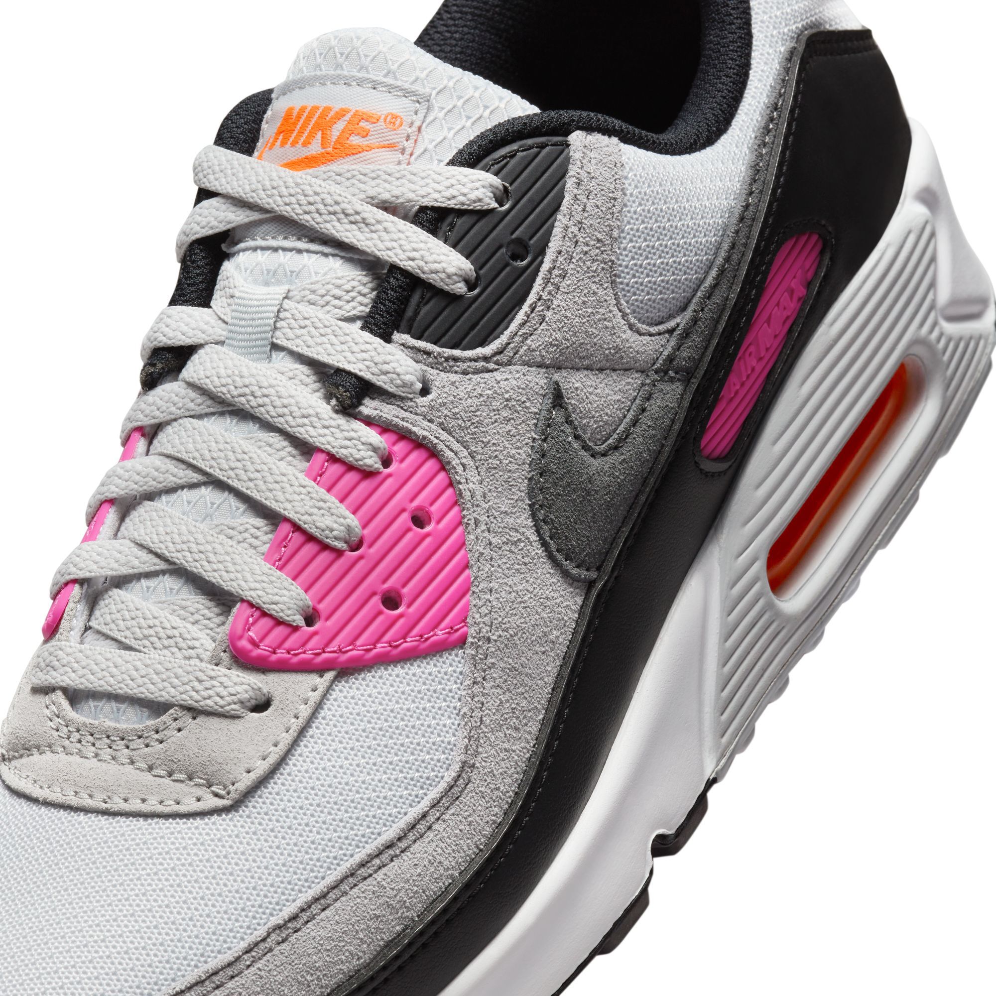 Nike Air Max 90, Platino Puro/Rosa Alquimia/Naranja Total/Gris Azulado, hi-res