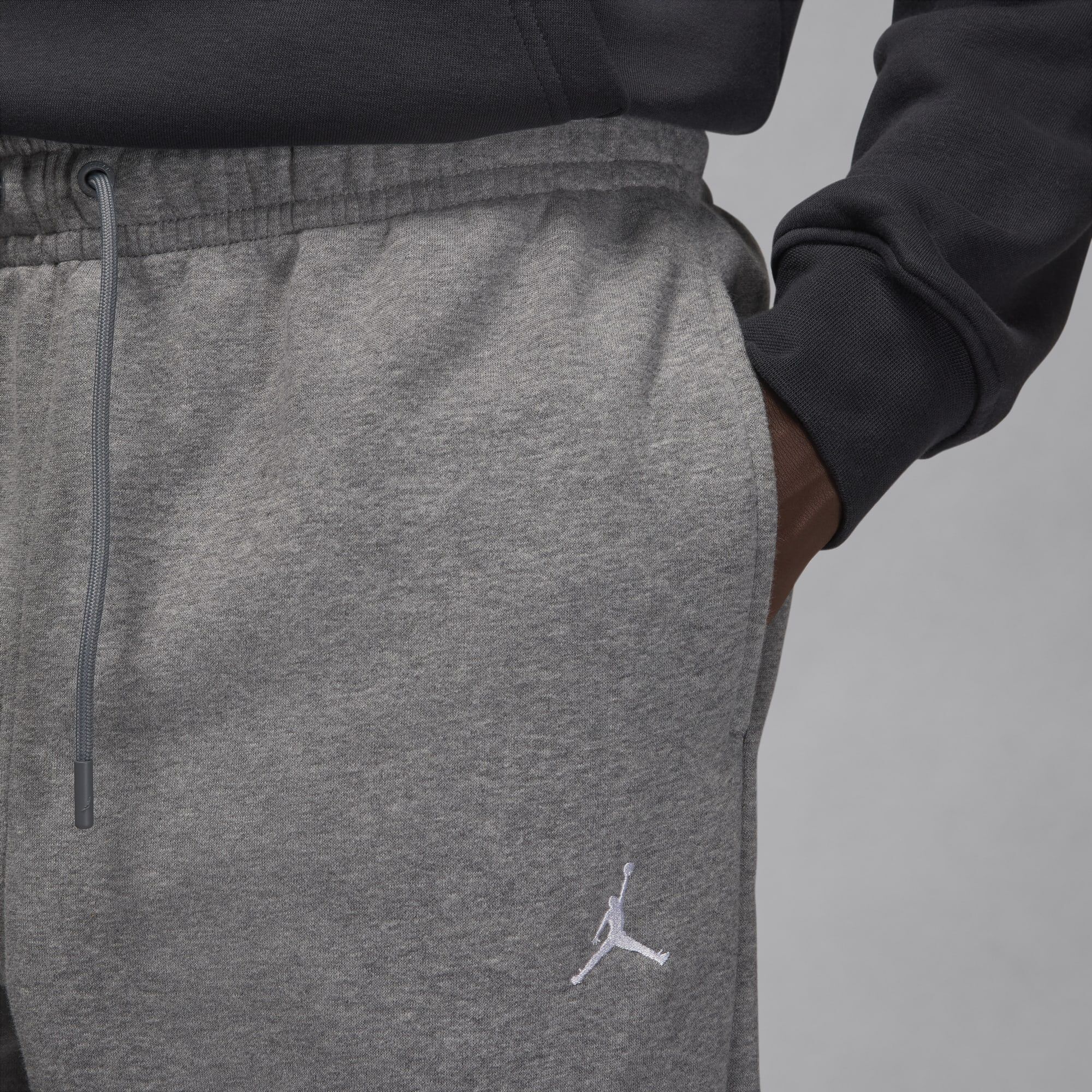 Jordan Brooklyn Fleece, Carbono Brezo/Blanco, hi-res