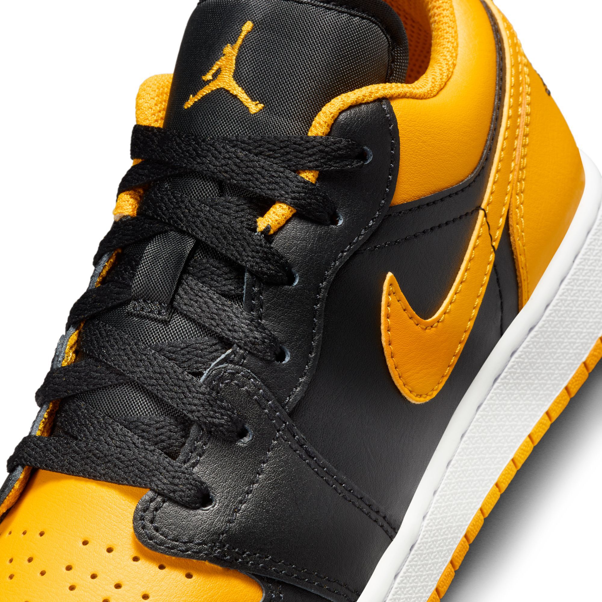 Air Jordan 1 Low, Negro/Blanco/Amarillo ocre, hi-res