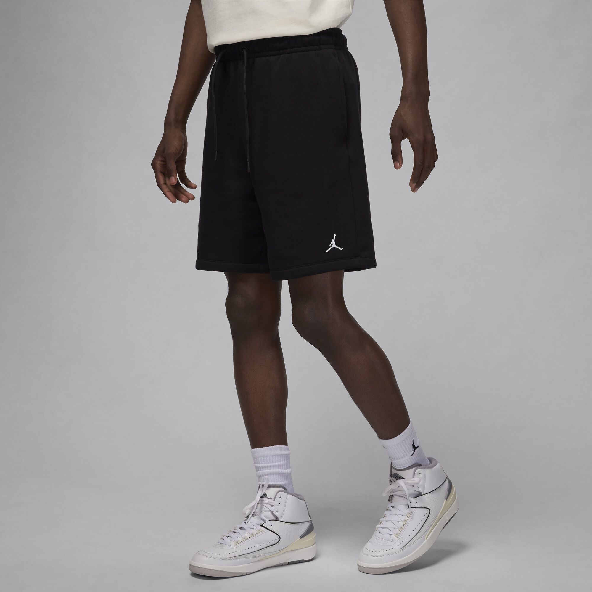 Jordan Brooklyn Fleece, Negro/Blanco, hi-res