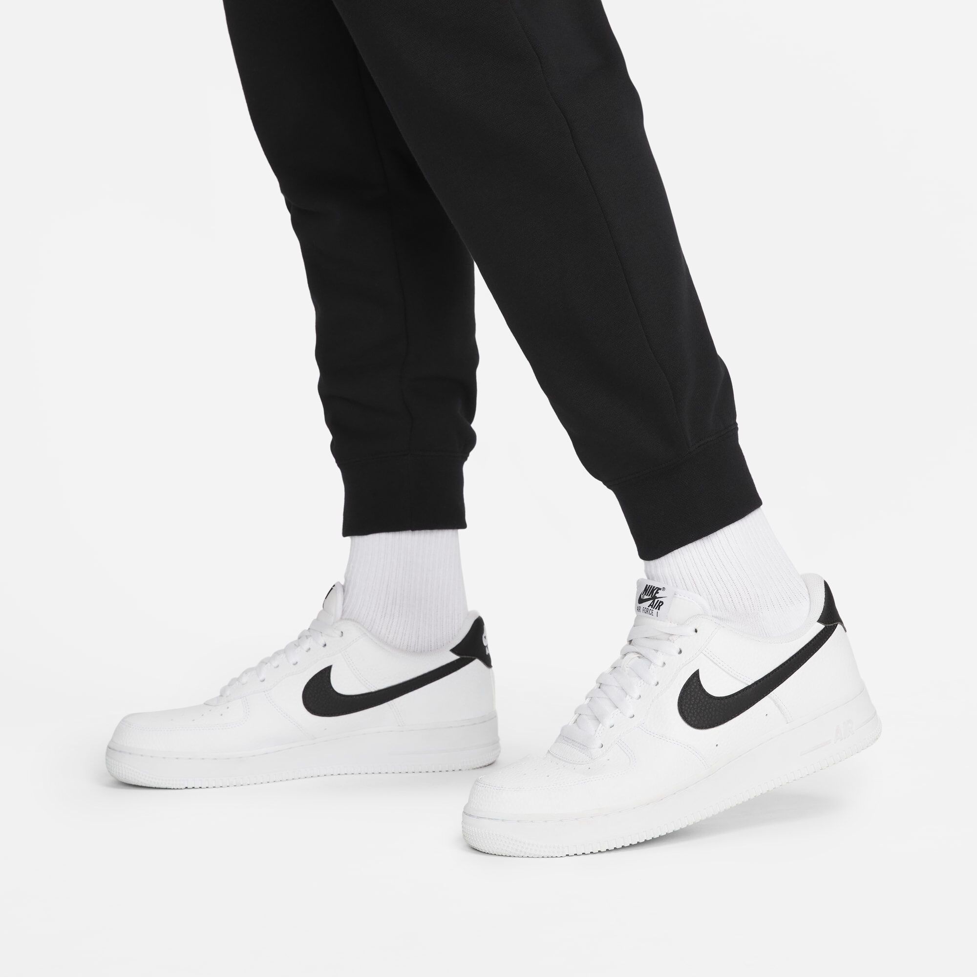 Nike Sportswear Club Fleece, Negro/Blanco, hi-res