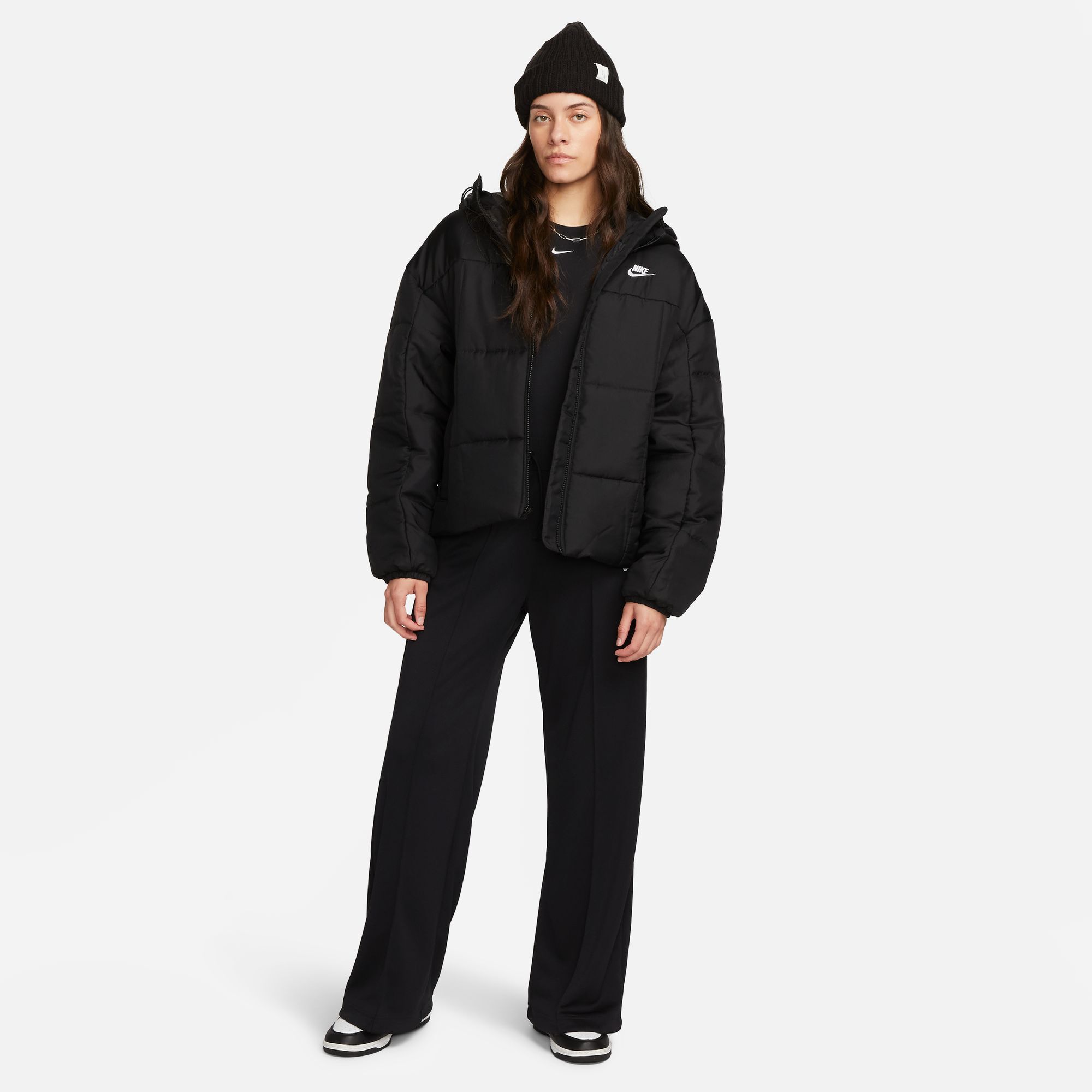 Nike Sportswear Classic Puffer, Negro/Blanco, hi-res