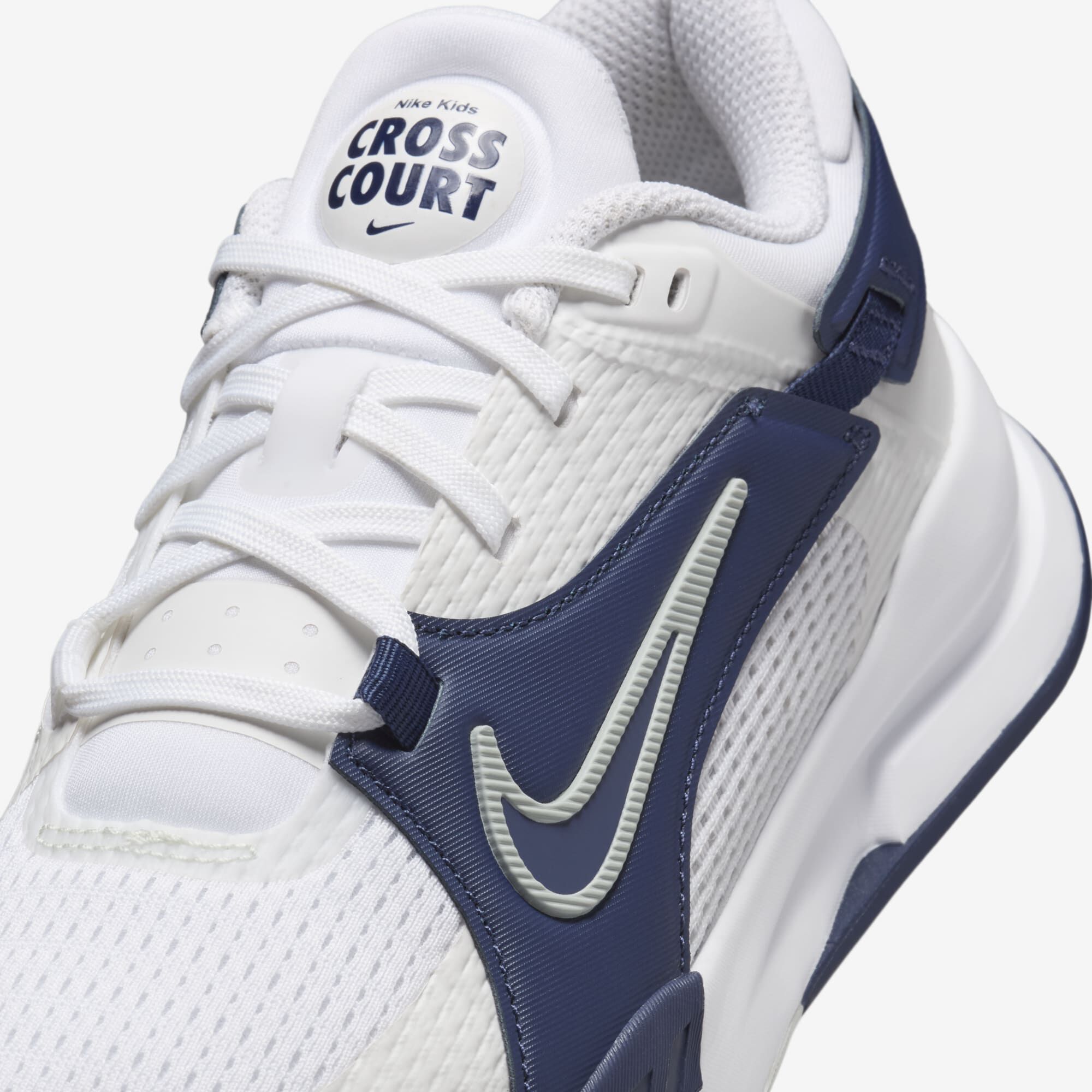 Nike Crosscourt, Blanco/Azul Marino Medianoche/Plata Claro, hi-res