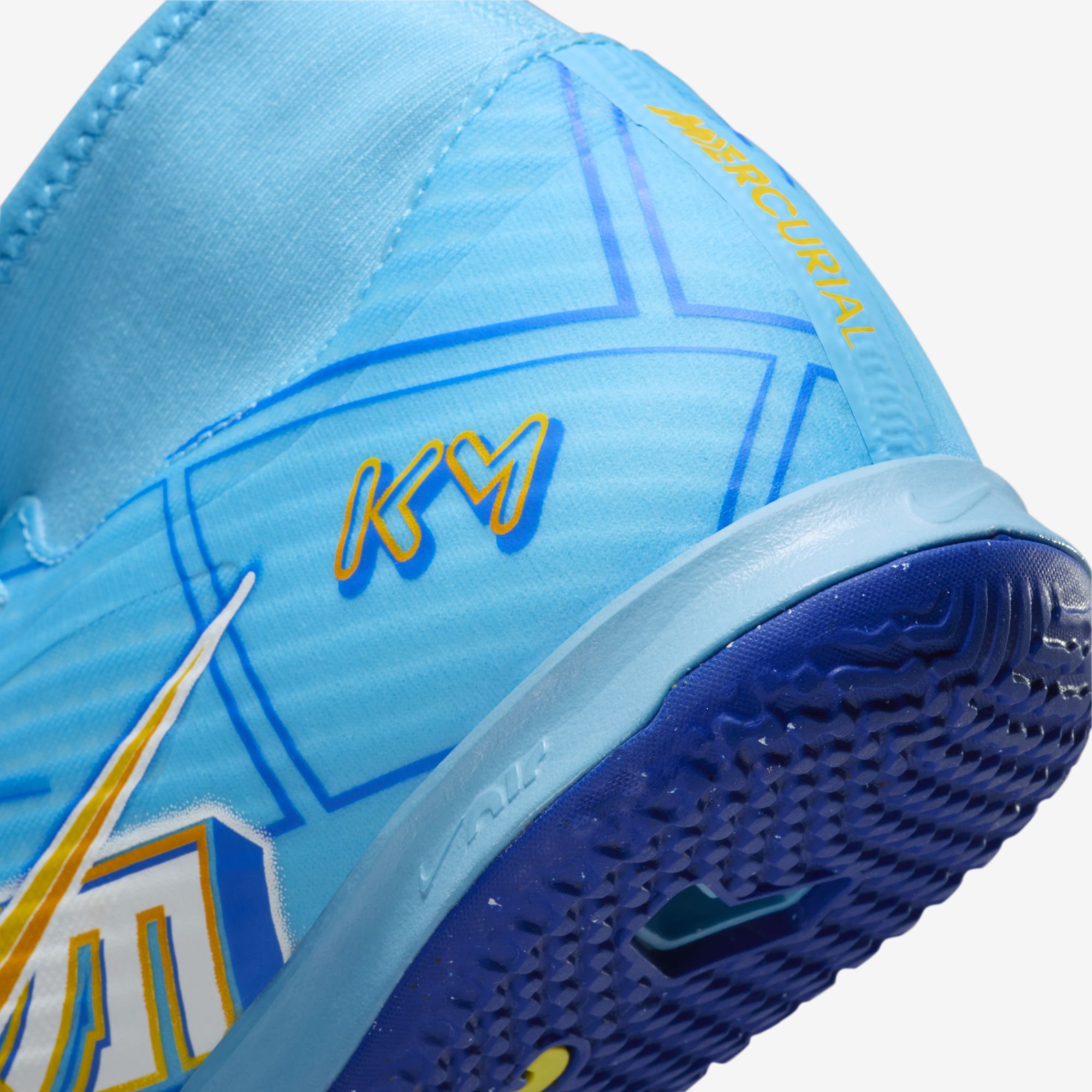 Nike Mercurial Superfly 9 Academy "Kylian Mbappé", Azul báltico/Blanco, hi-res
