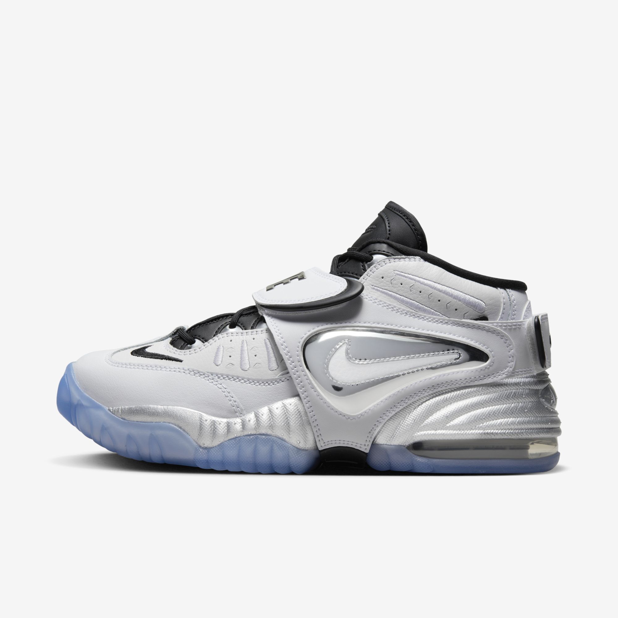 Nike Air Adjust Force 2023, Blanco/Negro/Transparente/Plata metalizado, hi-res