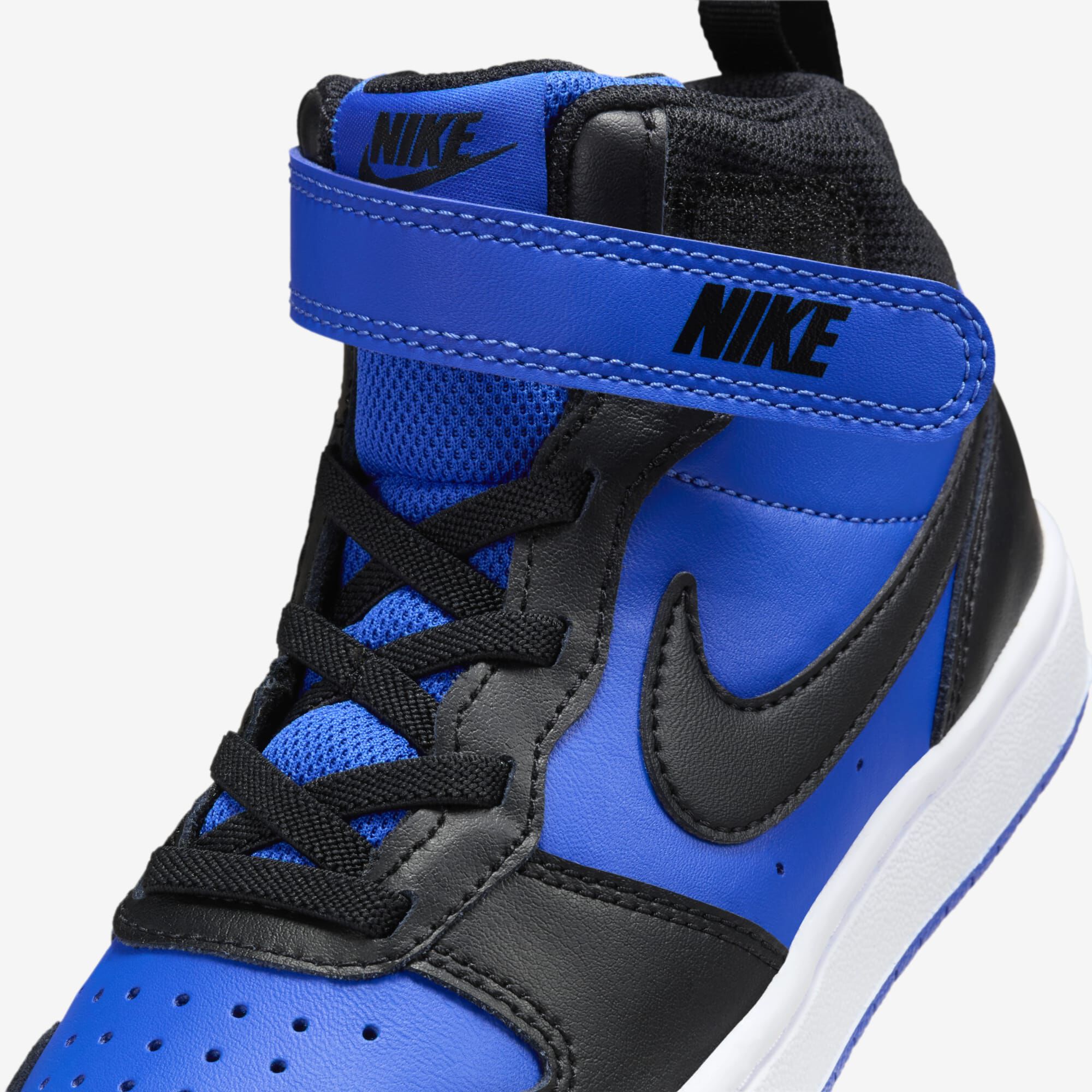 Nike Court Borough Mid 2, Game Royal/Negro-Blanco, hi-res