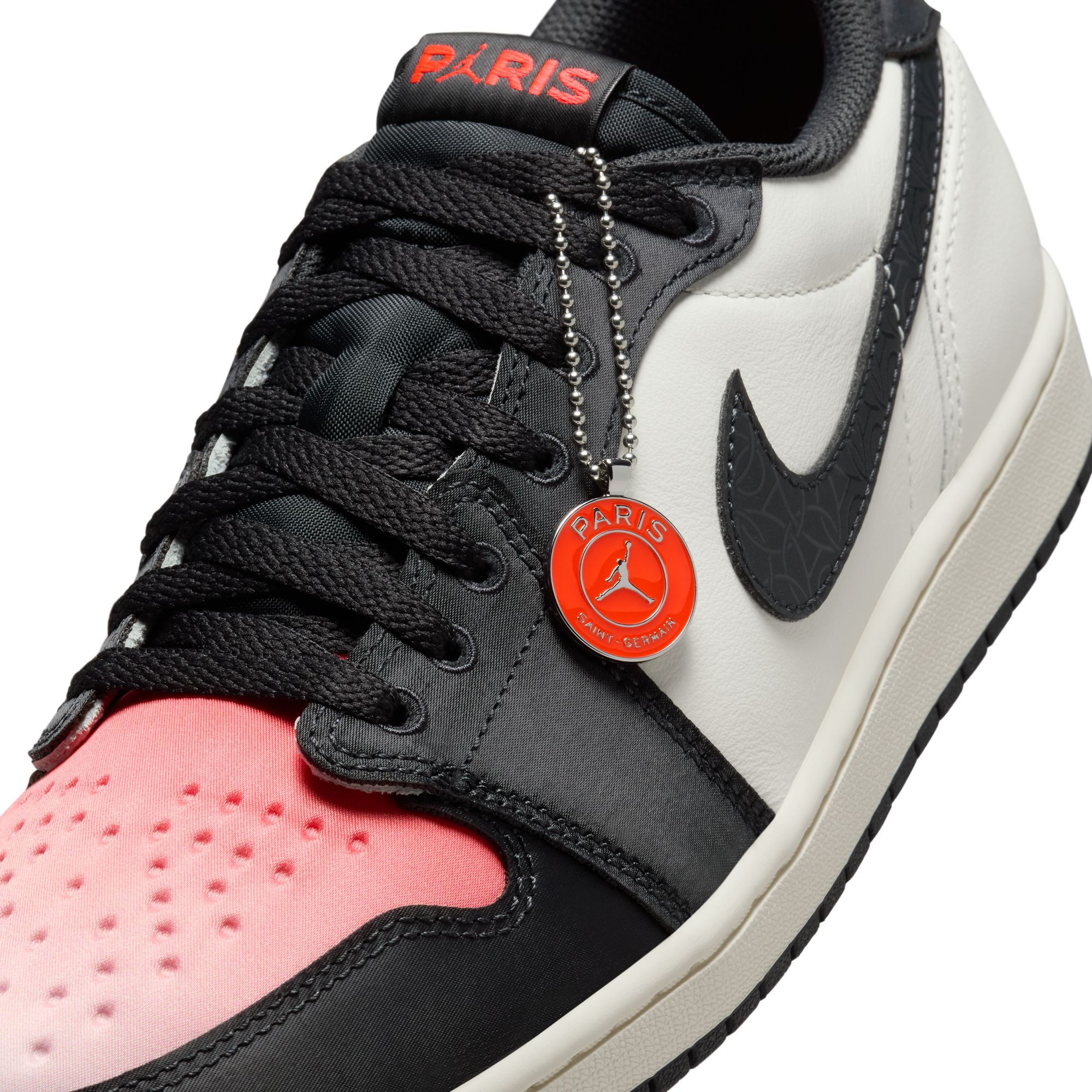 Air Jordan 1 Retro Low Paris Saint-Germain, Vela/Infrarrojo 23/Rosa Oxford/Off Noir, hi-res