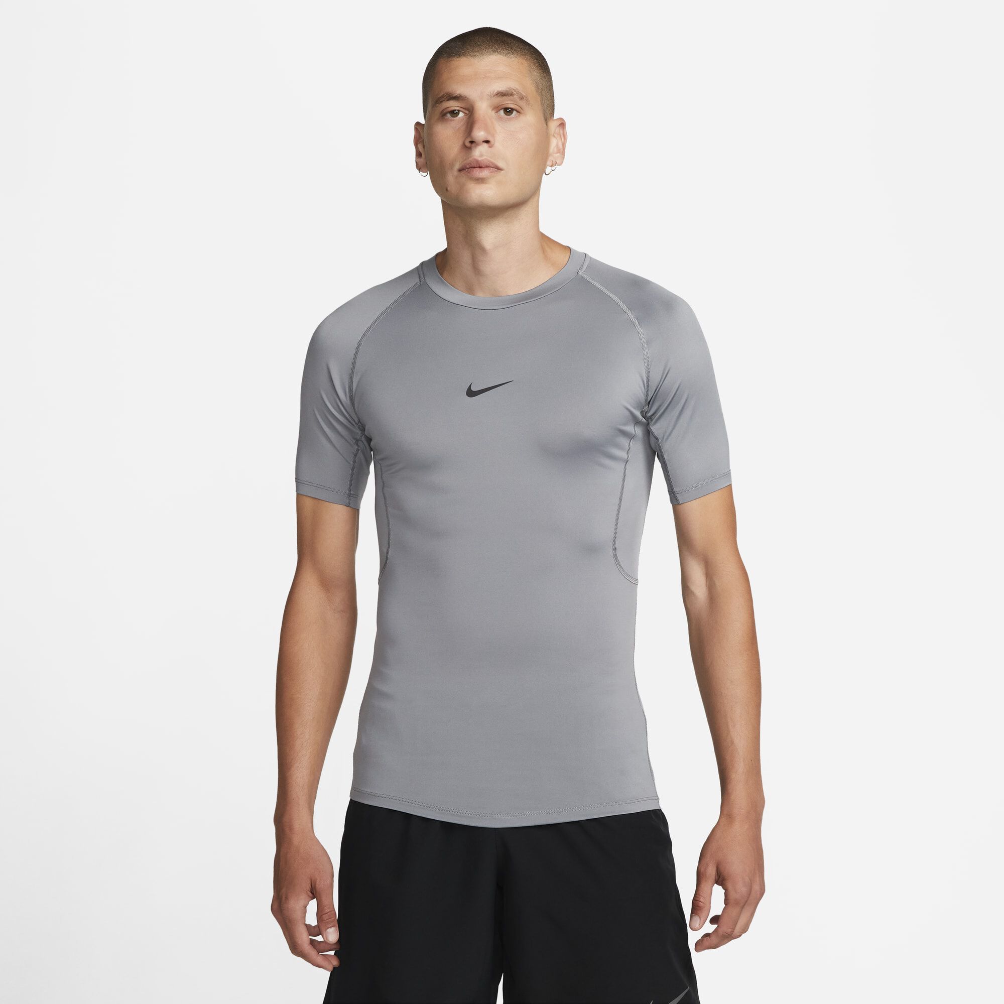 Nike Pro, Gris Humo/Negro, hi-res