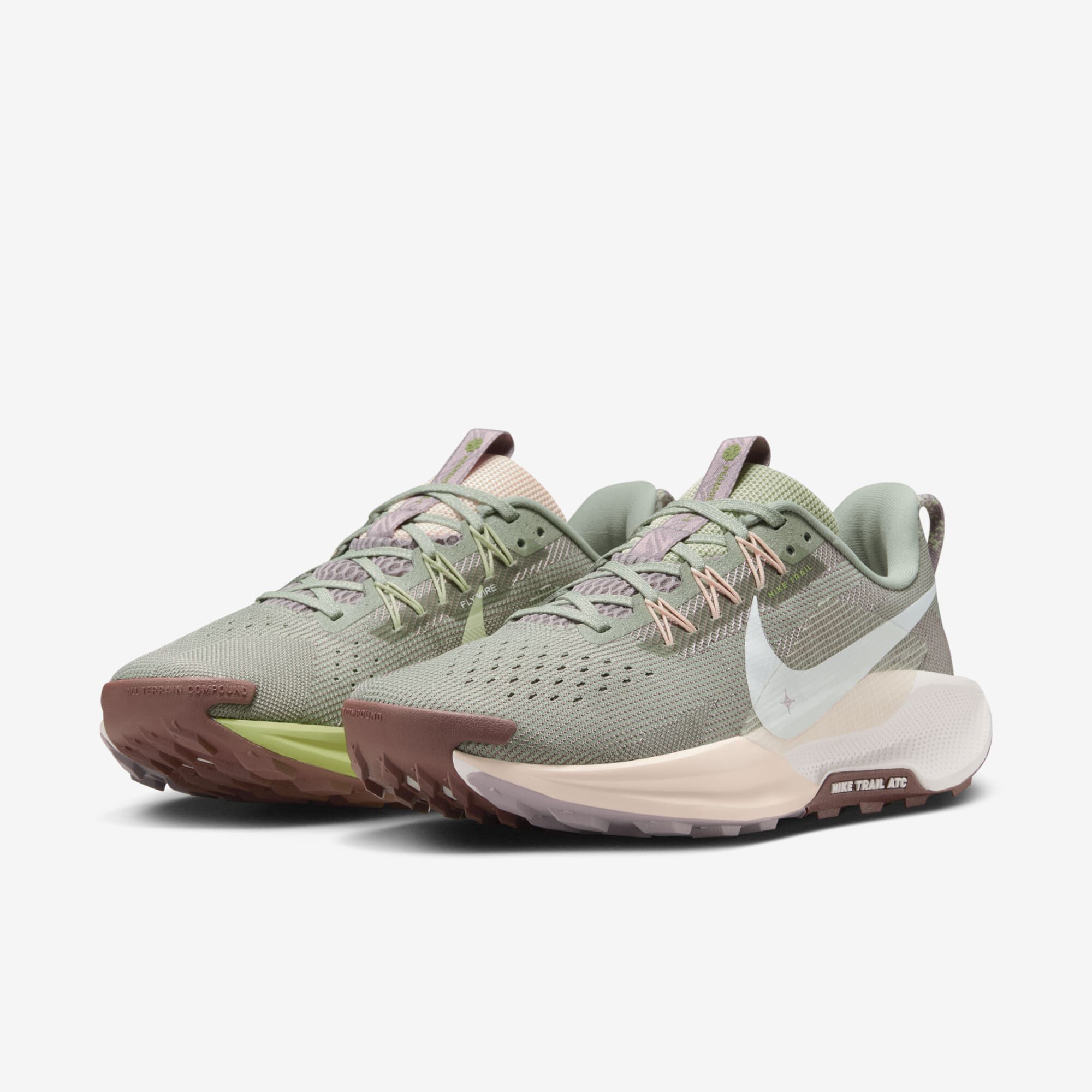 Nike Pegasus Trail 5, Horizonte Jade/Tinte Carmesí/Mena Violeta Claro/Vela, hi-res