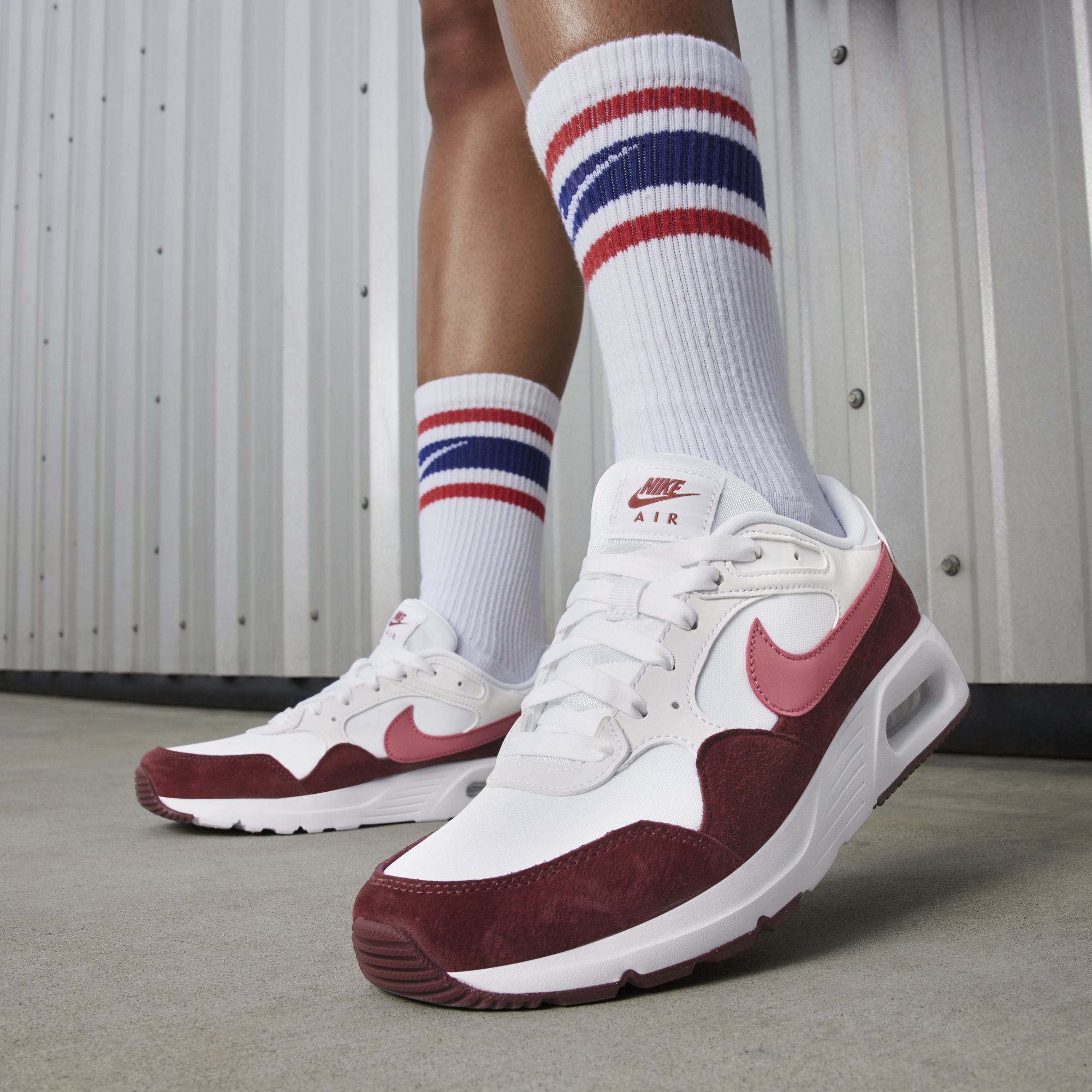 Nike Air Max SC, Blanco/Rojo del Equipo/Adobe, hi-res