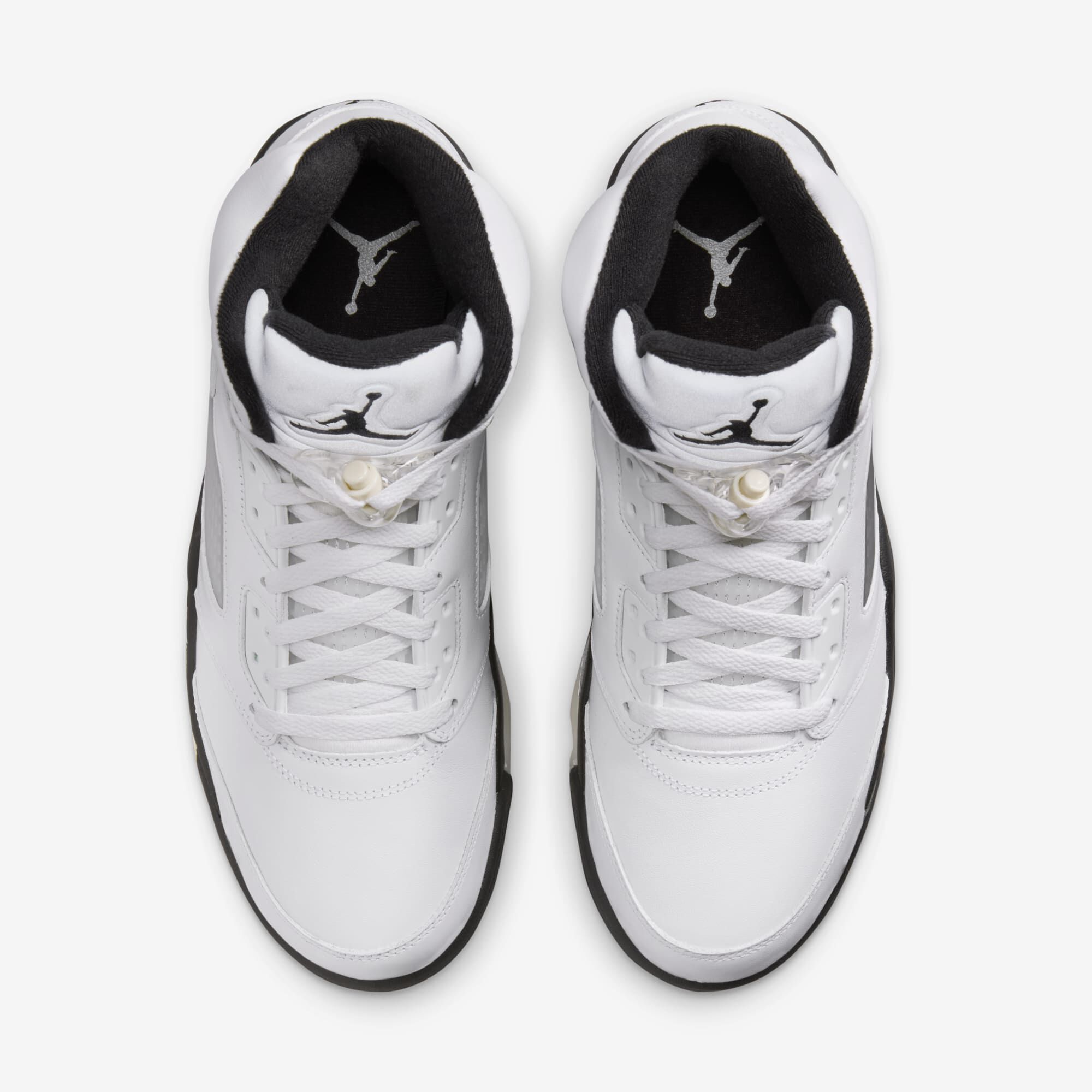 Air Jordan 5 Retro, Blanco/Vela/Plata Metalizado/Negro, hi-res