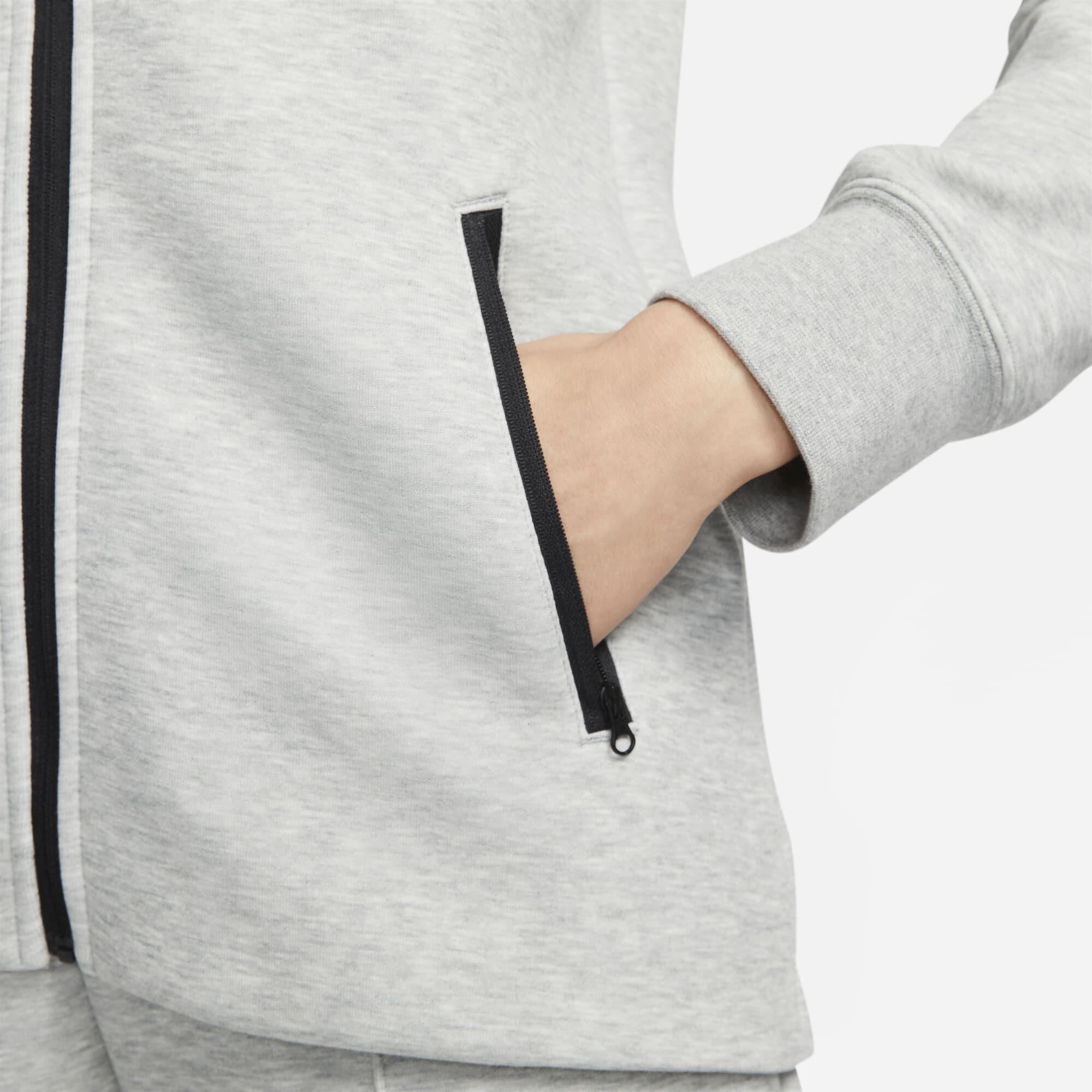 Nike Sportswear Tech Fleece Windrunner, Gris Oscuro Jaspeado/Negro, hi-res