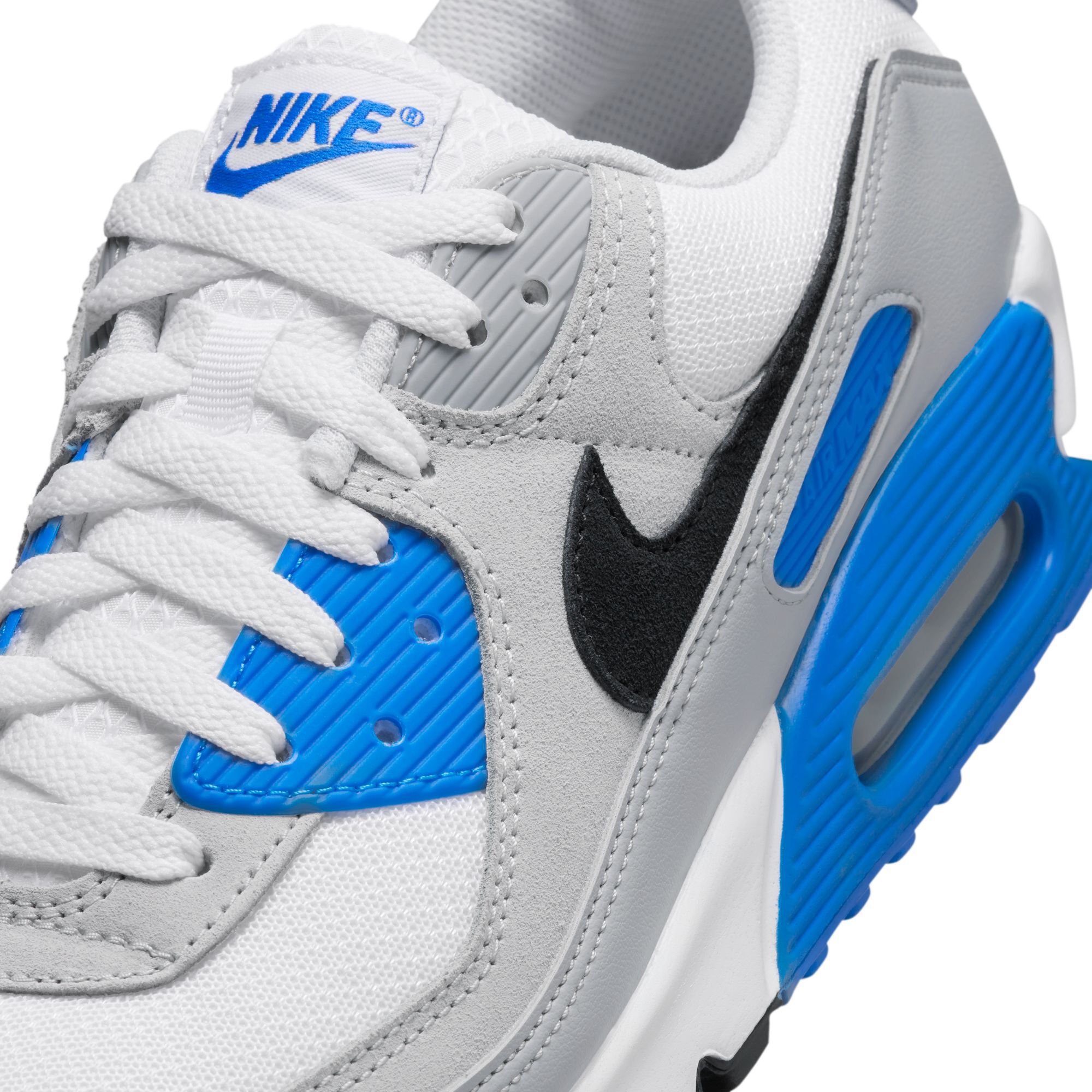 Nike Air Max 90, Blanco/Azul foto/Platino puro/Negro, hi-res