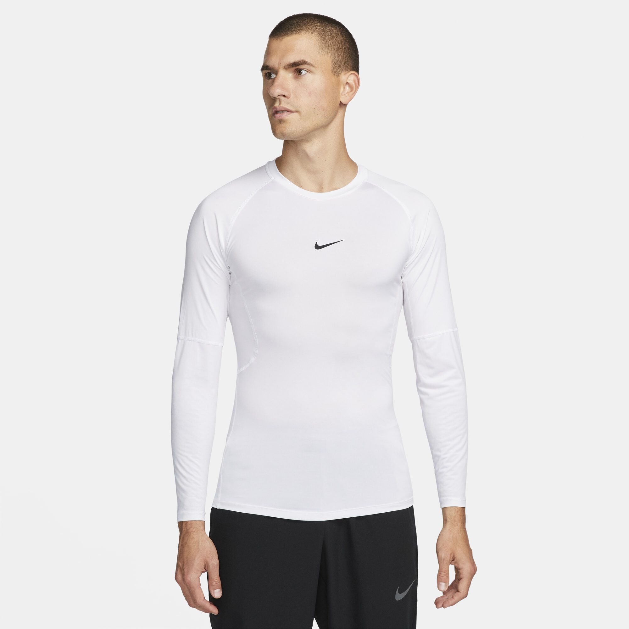 Nike Pro, Blanco/Negro, hi-res