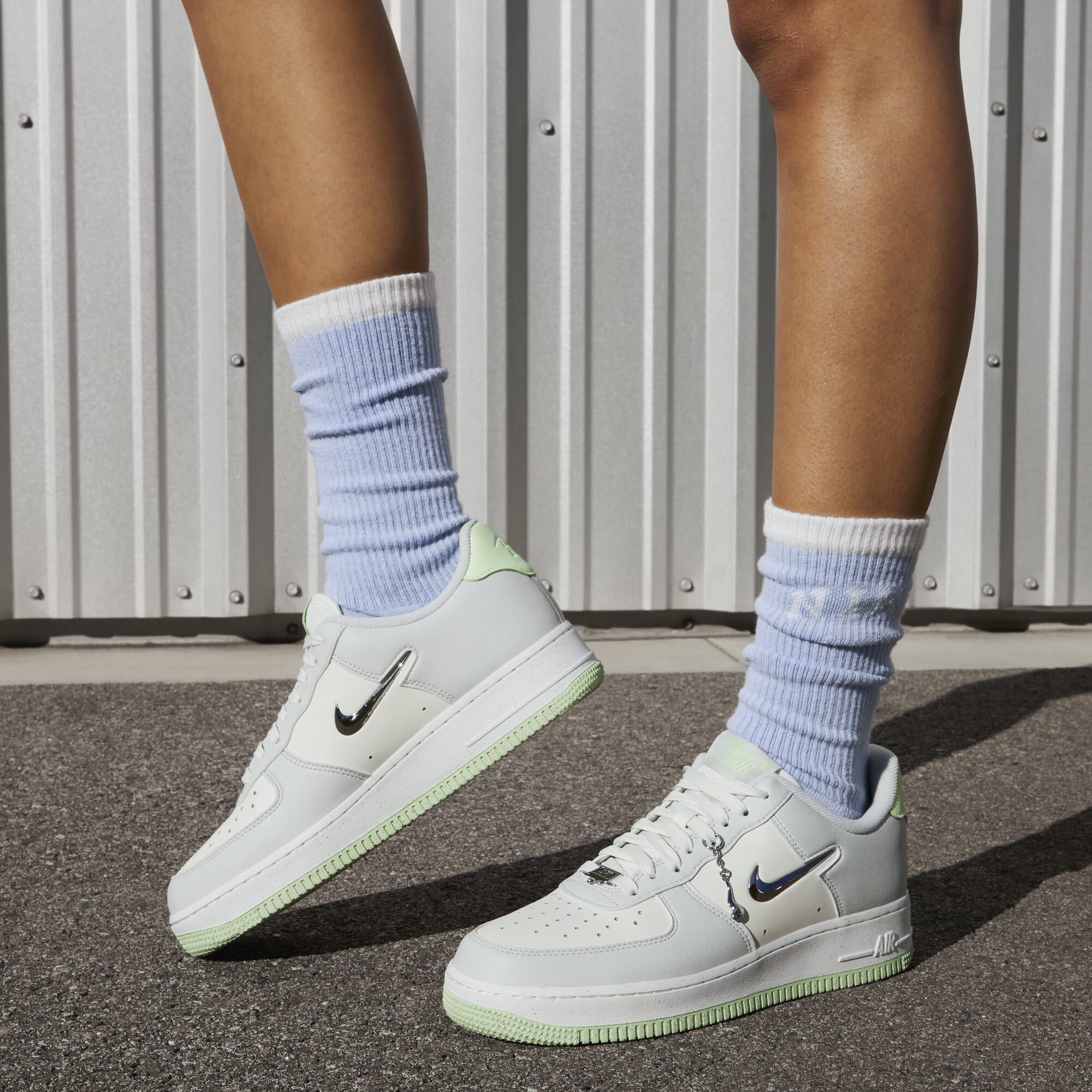 Nike Air Force 1 '07 Next Nature SE, Vidrio Mar/Plata Claro/Vela/Vapor Verde, hi-res