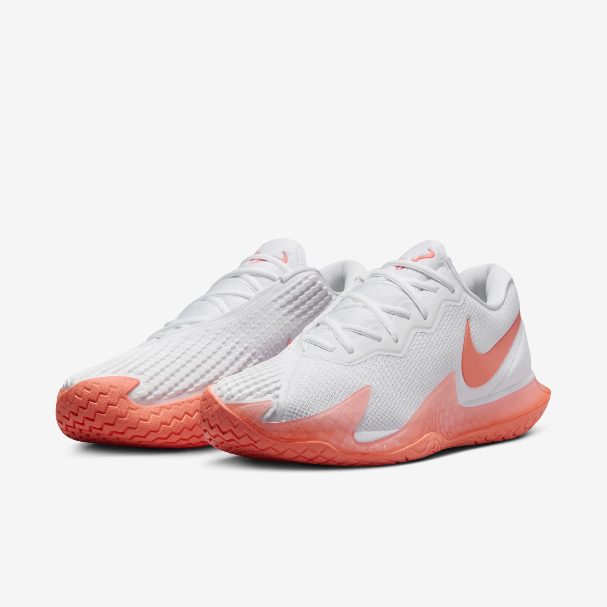 NikeCourt Zoom Vapor Cage 4 Rafa, Blanco/Blanco/Mango Brillante, hi-res