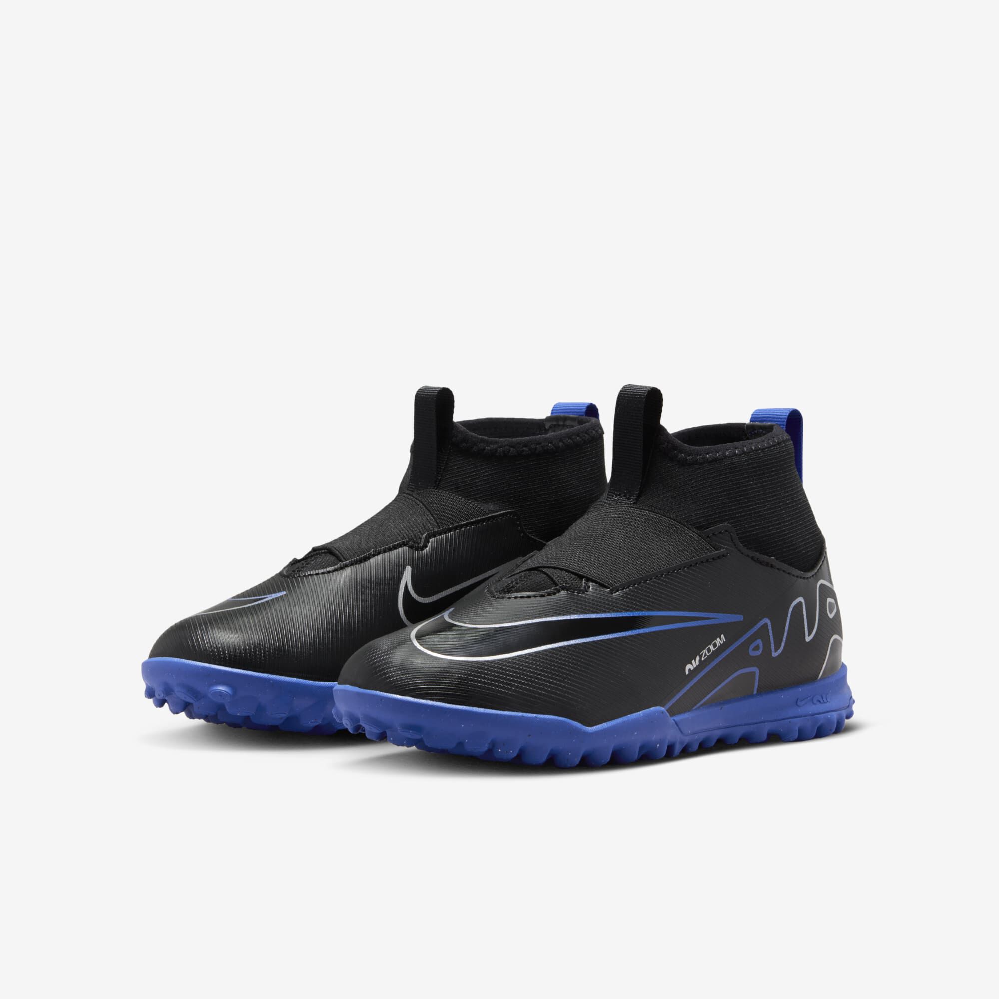 Nike Jr. Mercurial Superfly 9 Academy, Negro/Hiperroyal/Cromo, hi-res