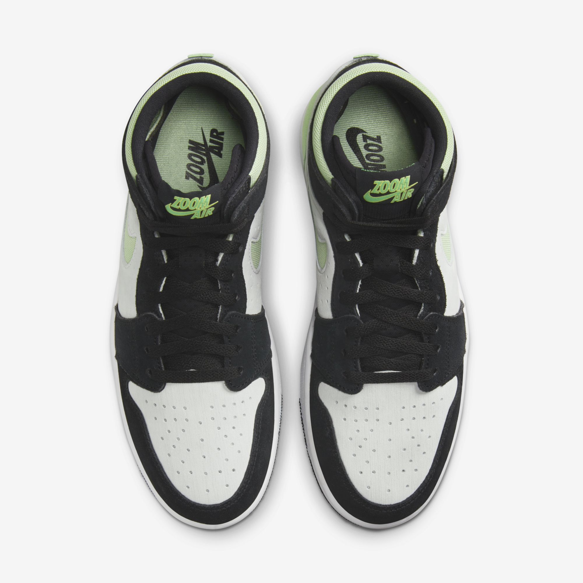 Air Jordan 1 Zoom Comfort 2, Blanco/Negro/Pulpa dulce/Verde vapor, hi-res