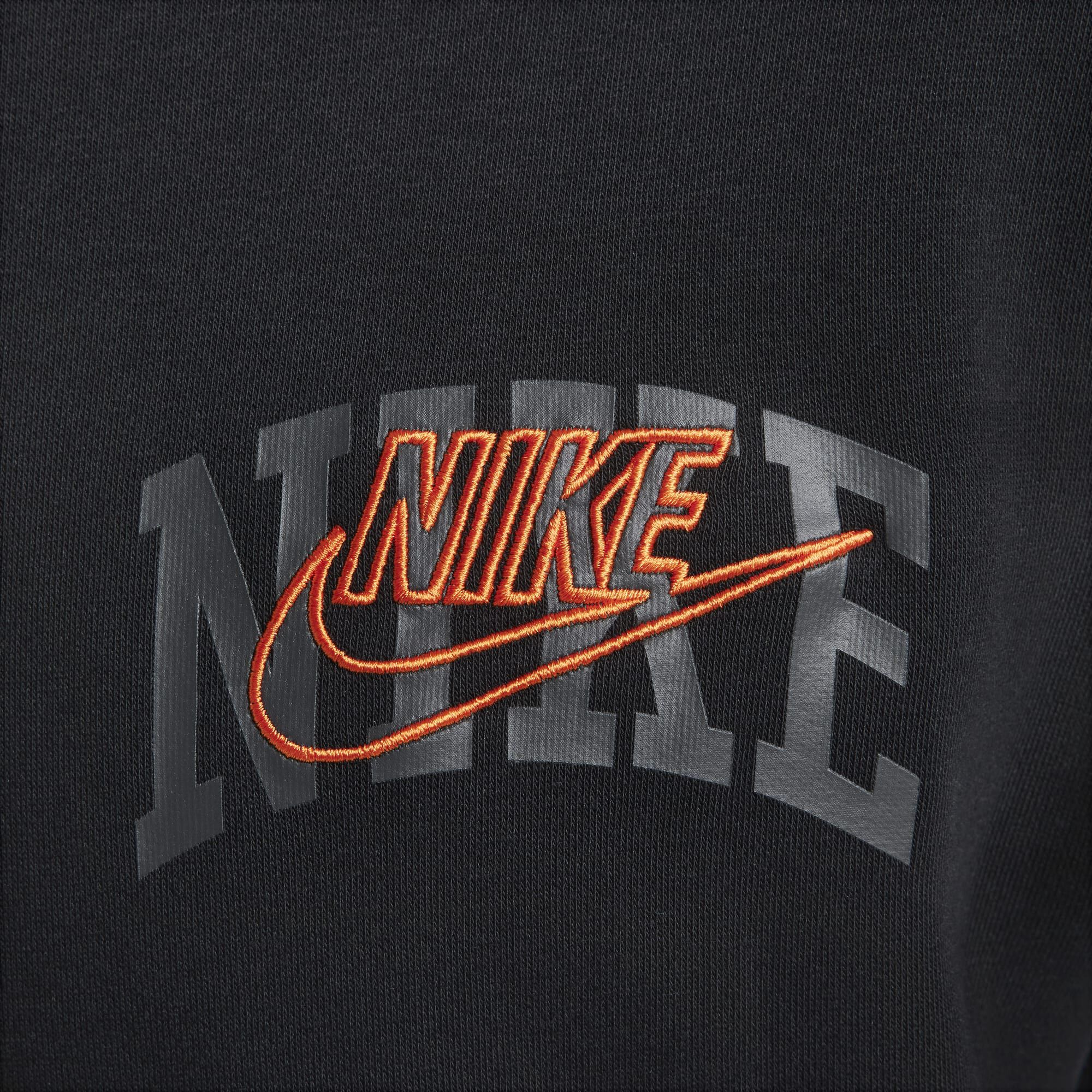 Nike Club Fleece, Negro/Naranja De Seguridad, hi-res