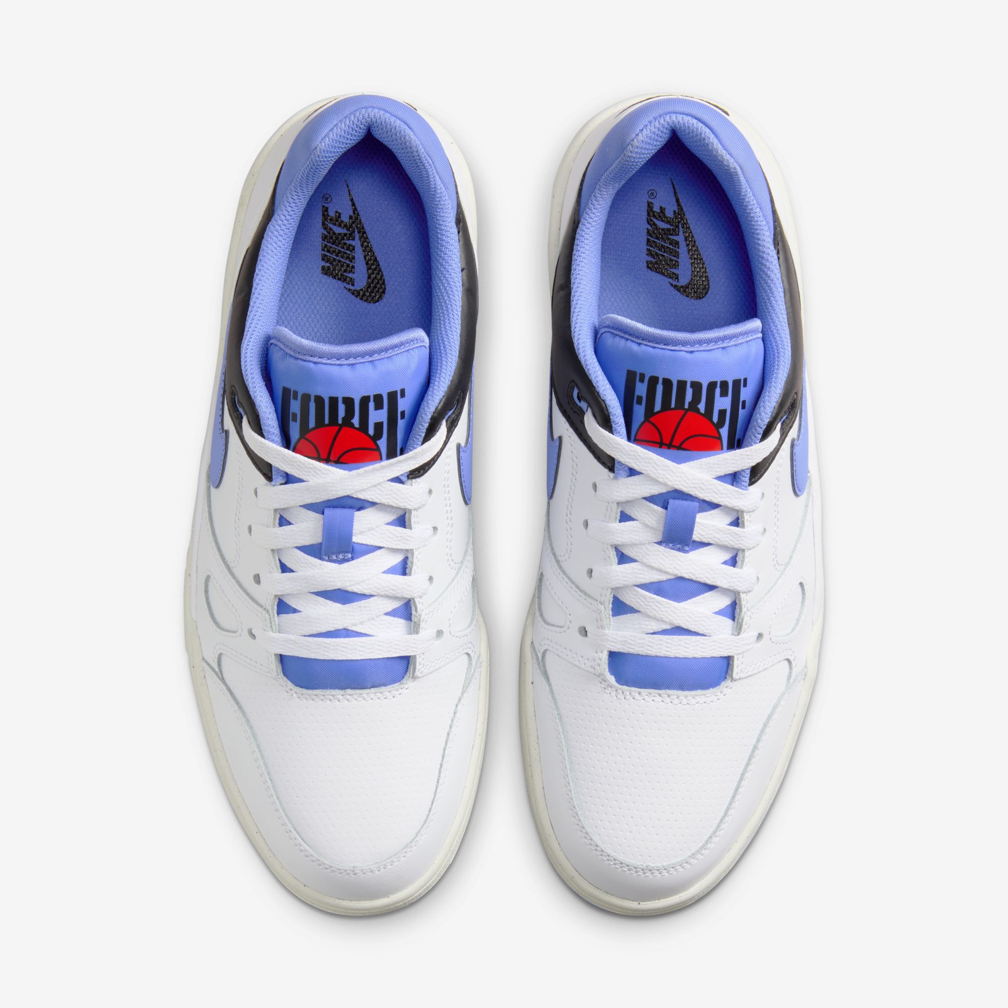 Nike Full Force Low, Blanco/Negro/Vela/Polar, hi-res