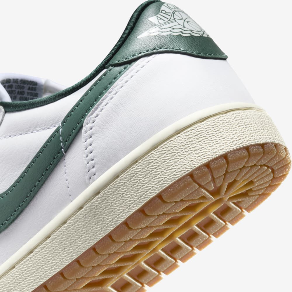 Air Jordan 1 Low OG, Blanco/Vela/Verde Oxidado, hi-res