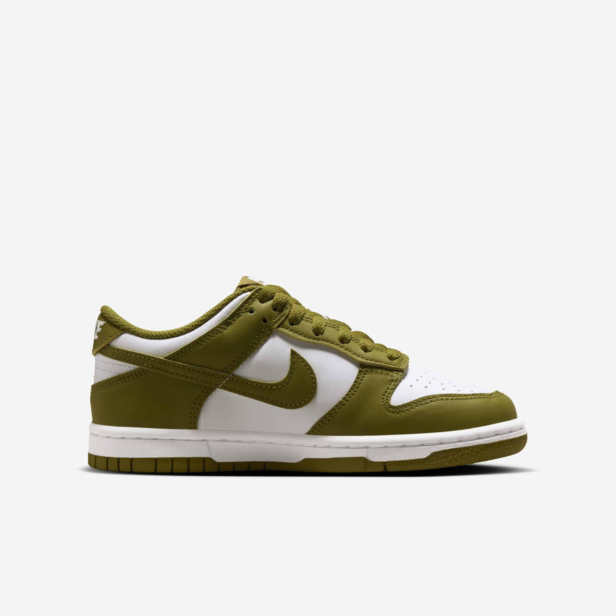 Nike Dunk Low, Blanco/Musgo Del Pacífico, hi-res