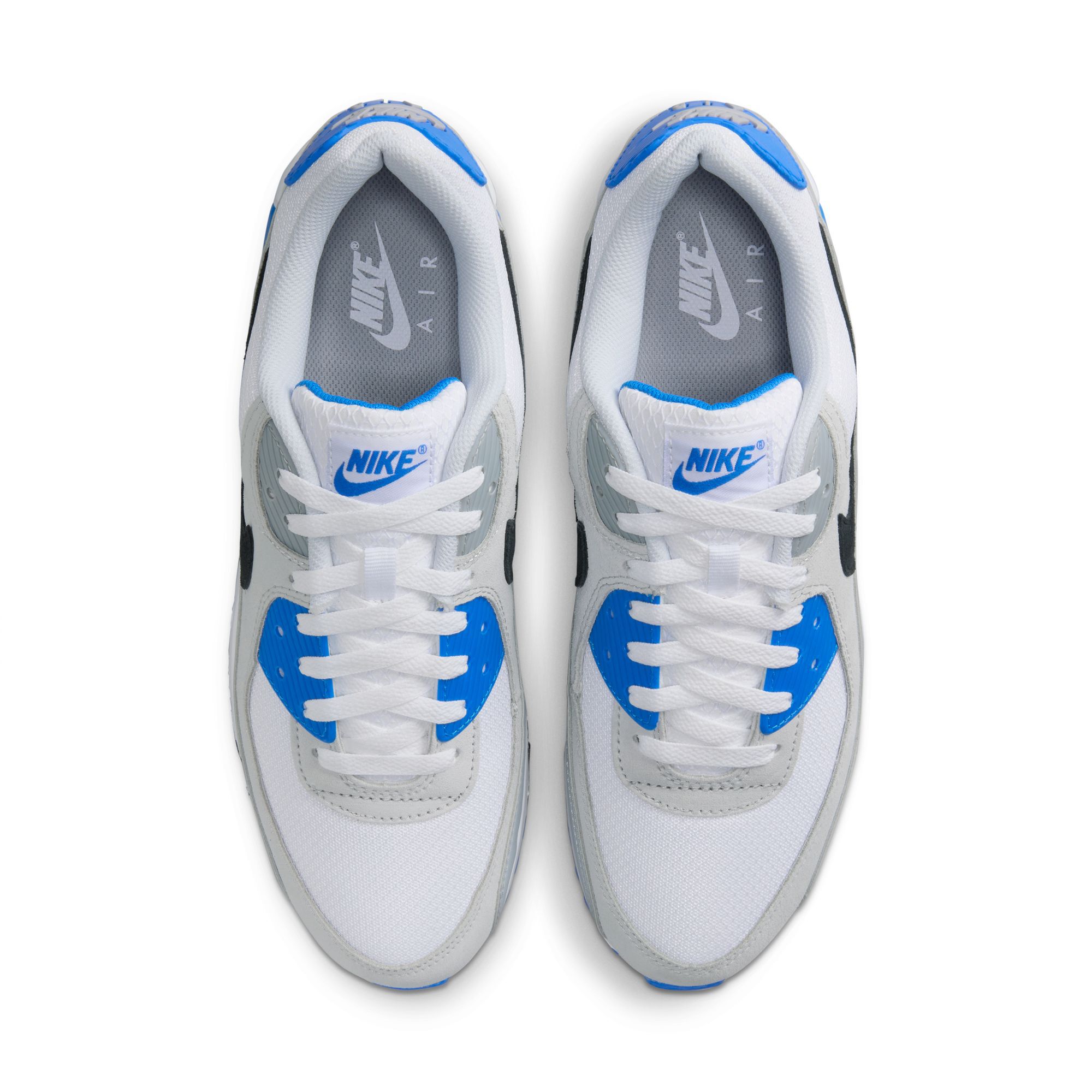 Nike Air Max 90, Blanco/Azul foto/Platino puro/Negro, hi-res