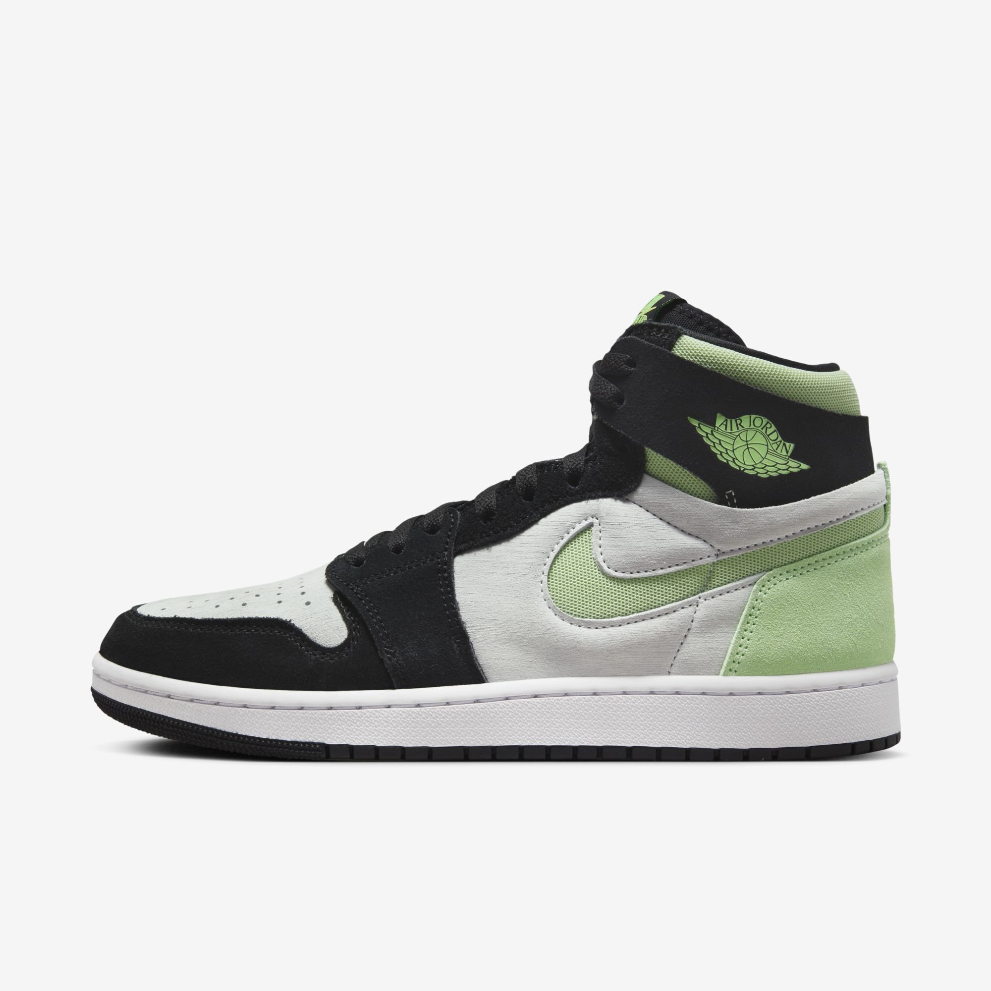 Air Jordan 1 Zoom Comfort 2, Blanco/Negro/Pulpa dulce/Verde vapor, hi-res