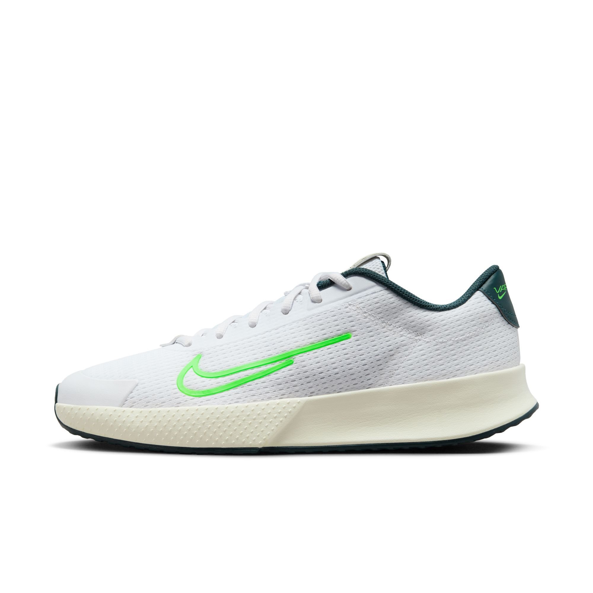 NikeCourt Vapor Lite 2, Blanco/Huelga Verde-Selva Profunda, hi-res