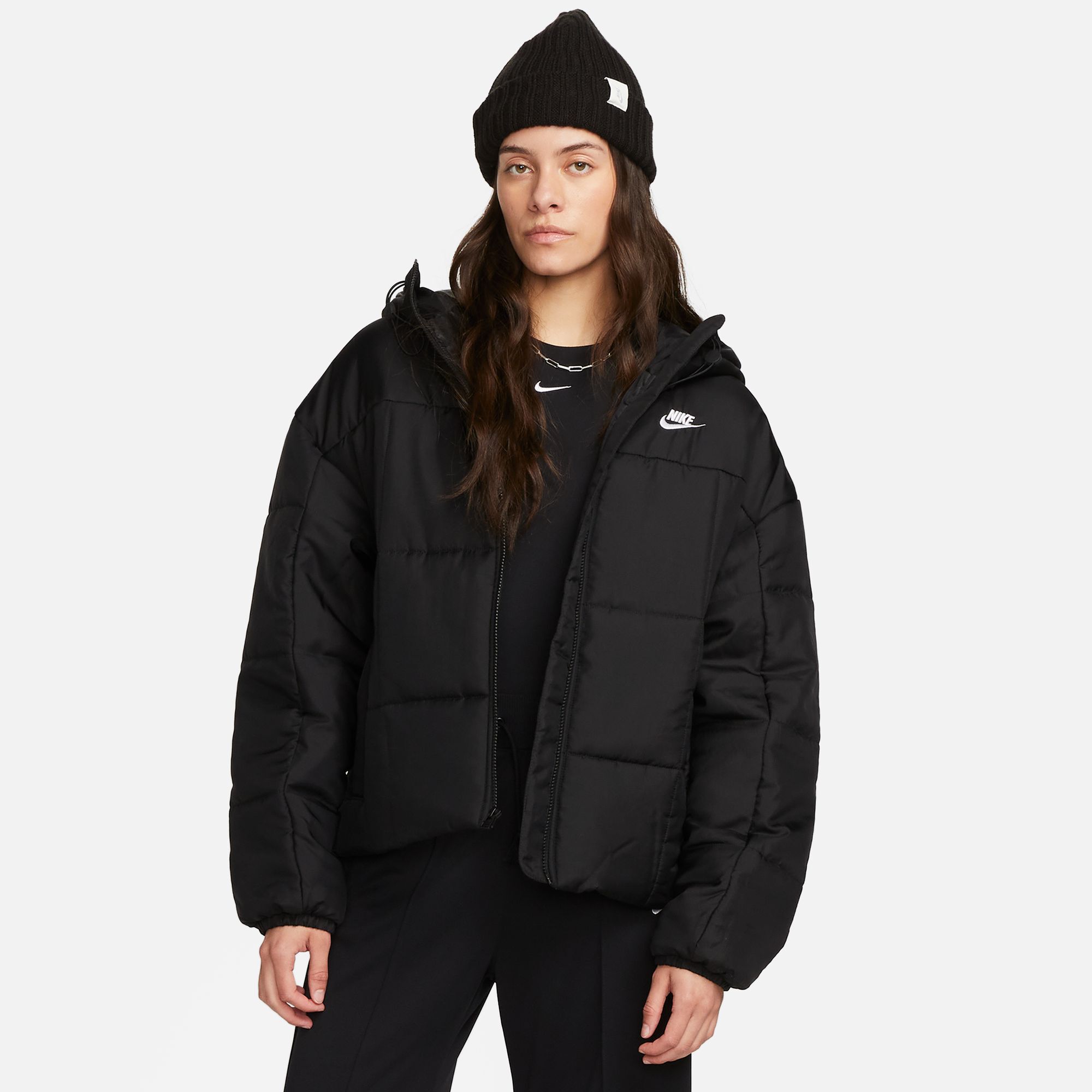 Nike Sportswear Classic Puffer, Negro/Blanco, hi-res