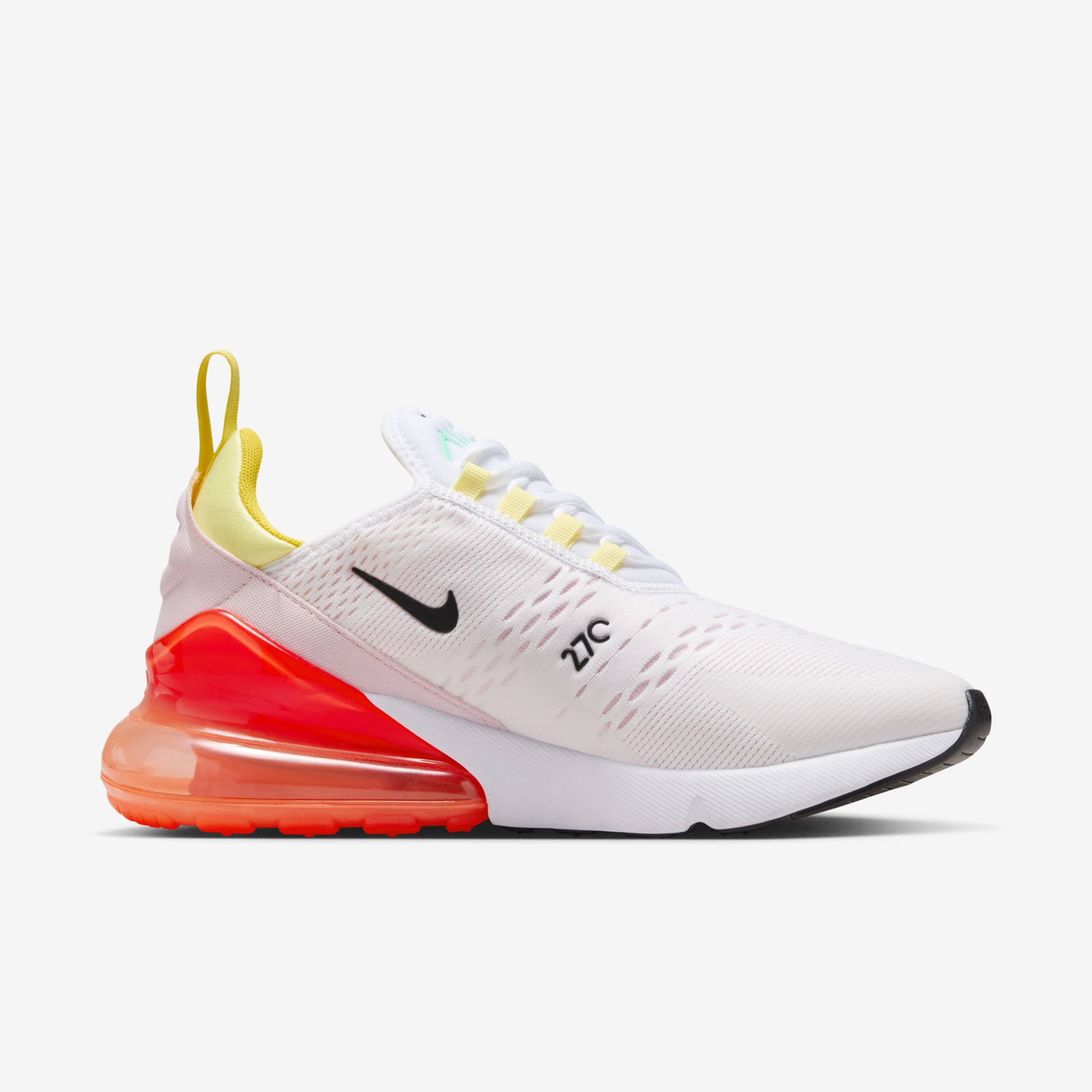 Nike Air Max 270, Blanco/Negro-Escarlata Brillante/Espuma Rosa, hi-res