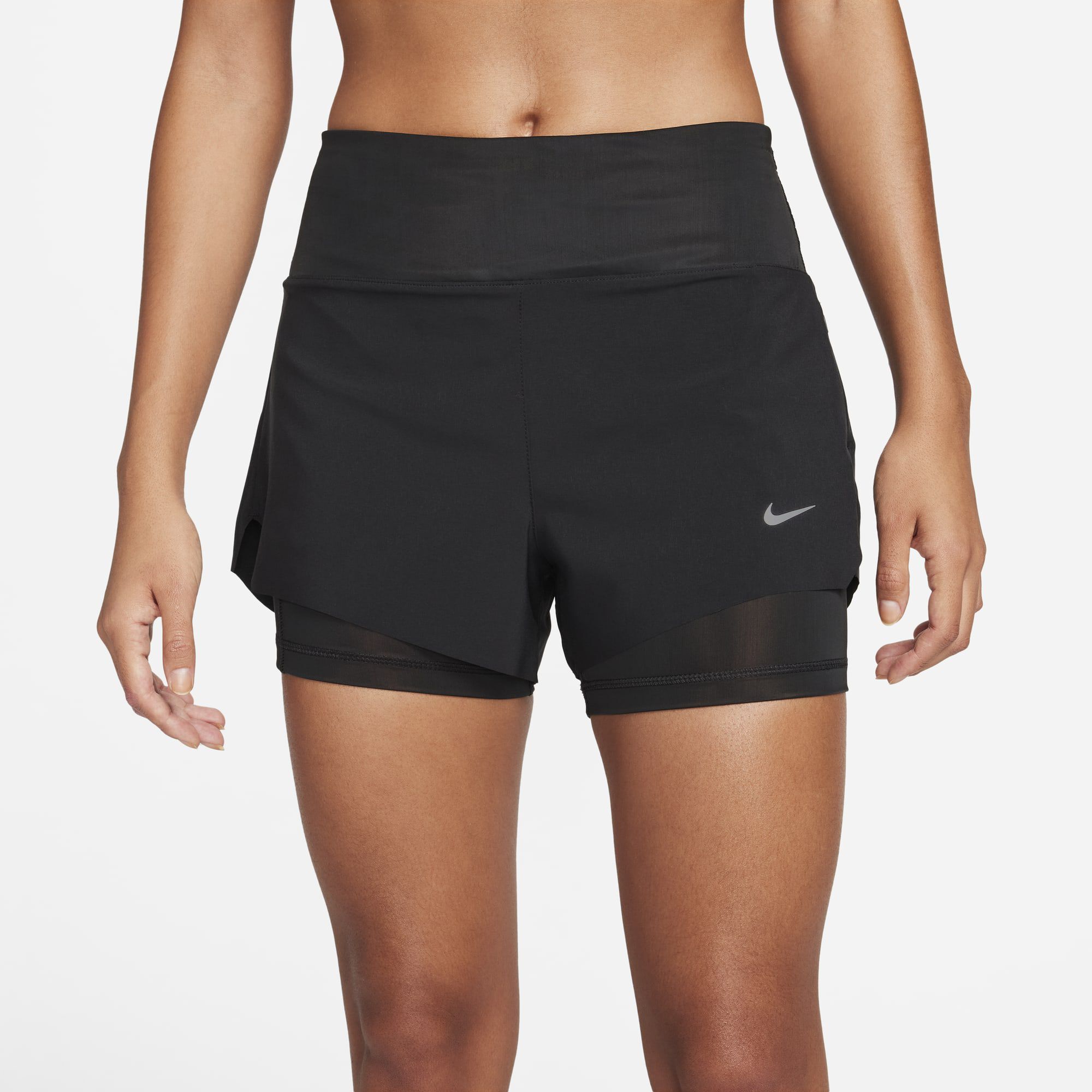 Nike Dri-FIT Swift, Negro/Plata Reflectante, hi-res