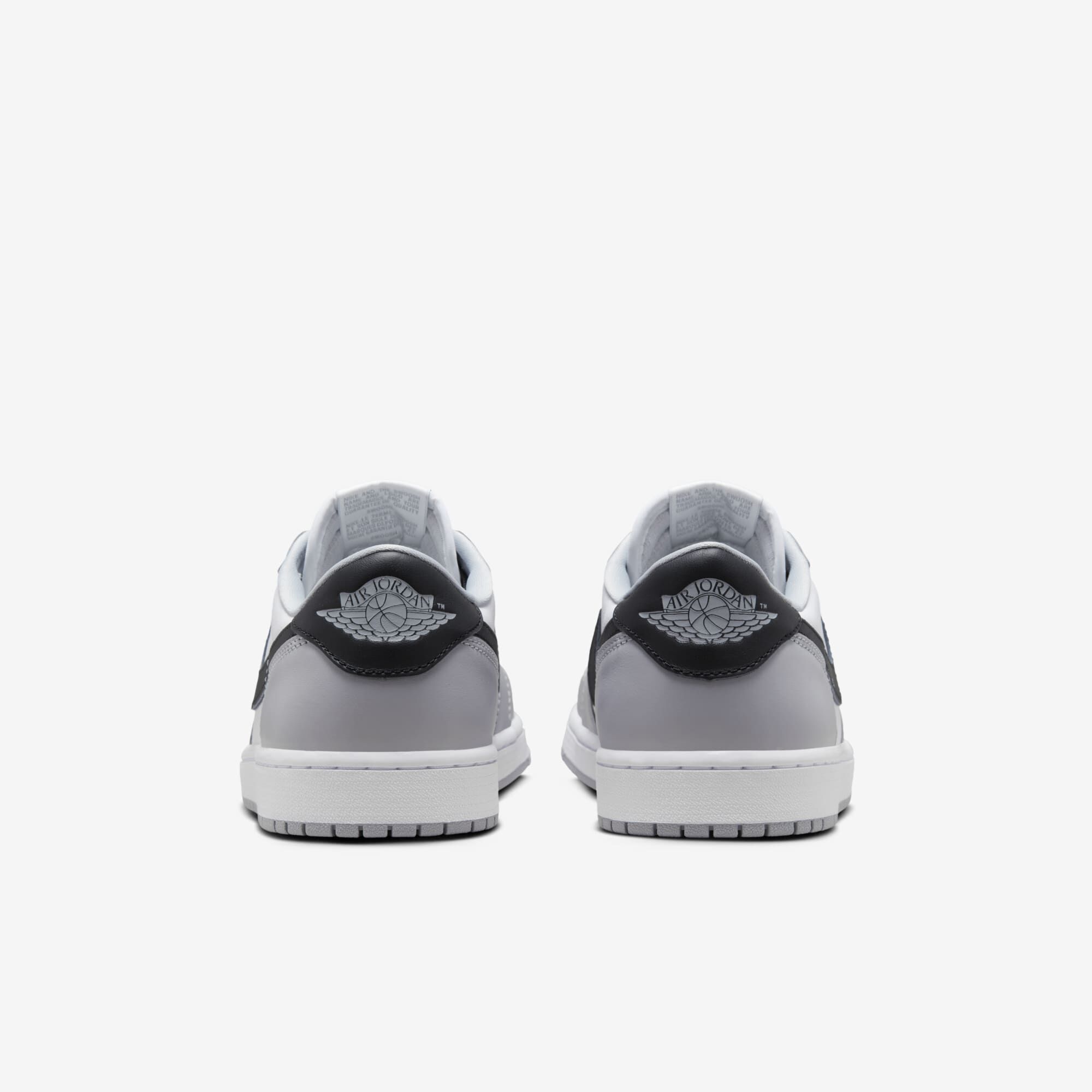 Air Jordan 1 Low OG, Blanco/Gris lobo/Negro, hi-res