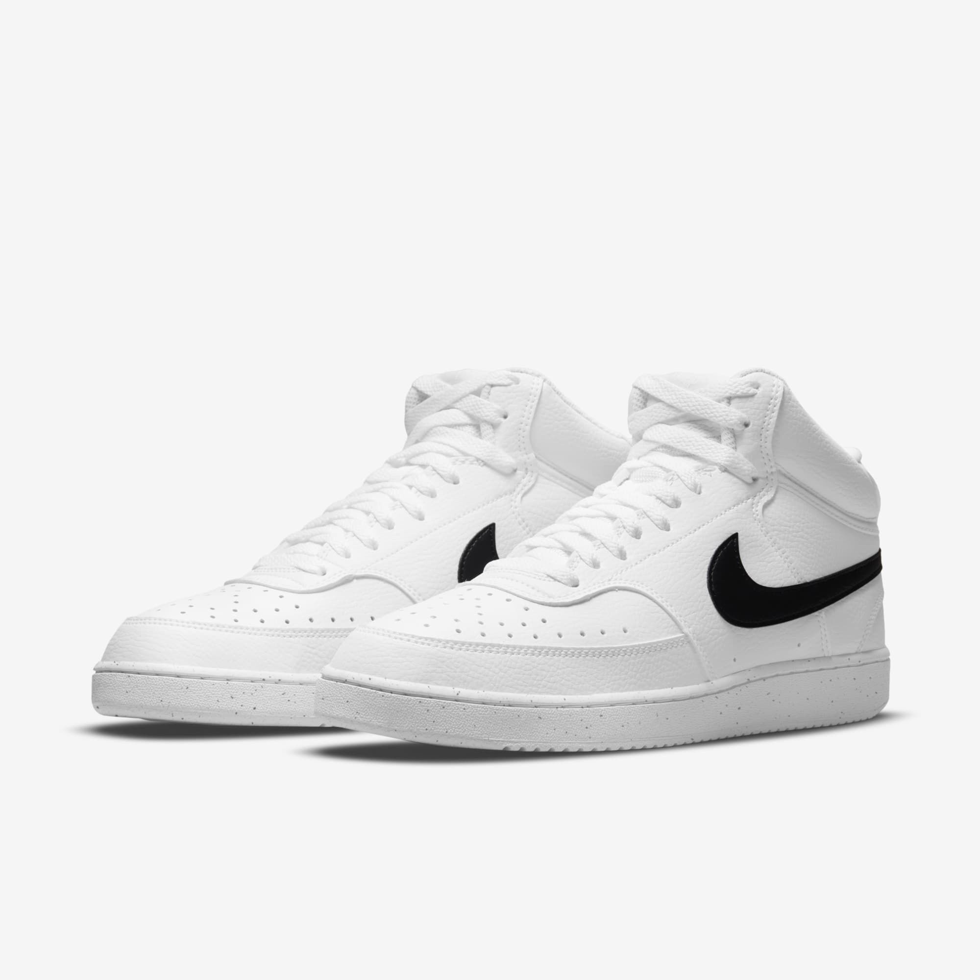 Nike Court Vision Mid Next Nature, Blanco/Blanco/Negro, hi-res